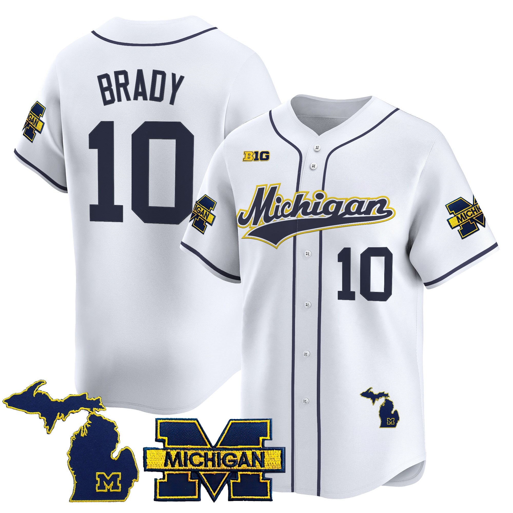 Men's Michigan Wolverines 2025 Vapor Baseball Jersey - All Stitched