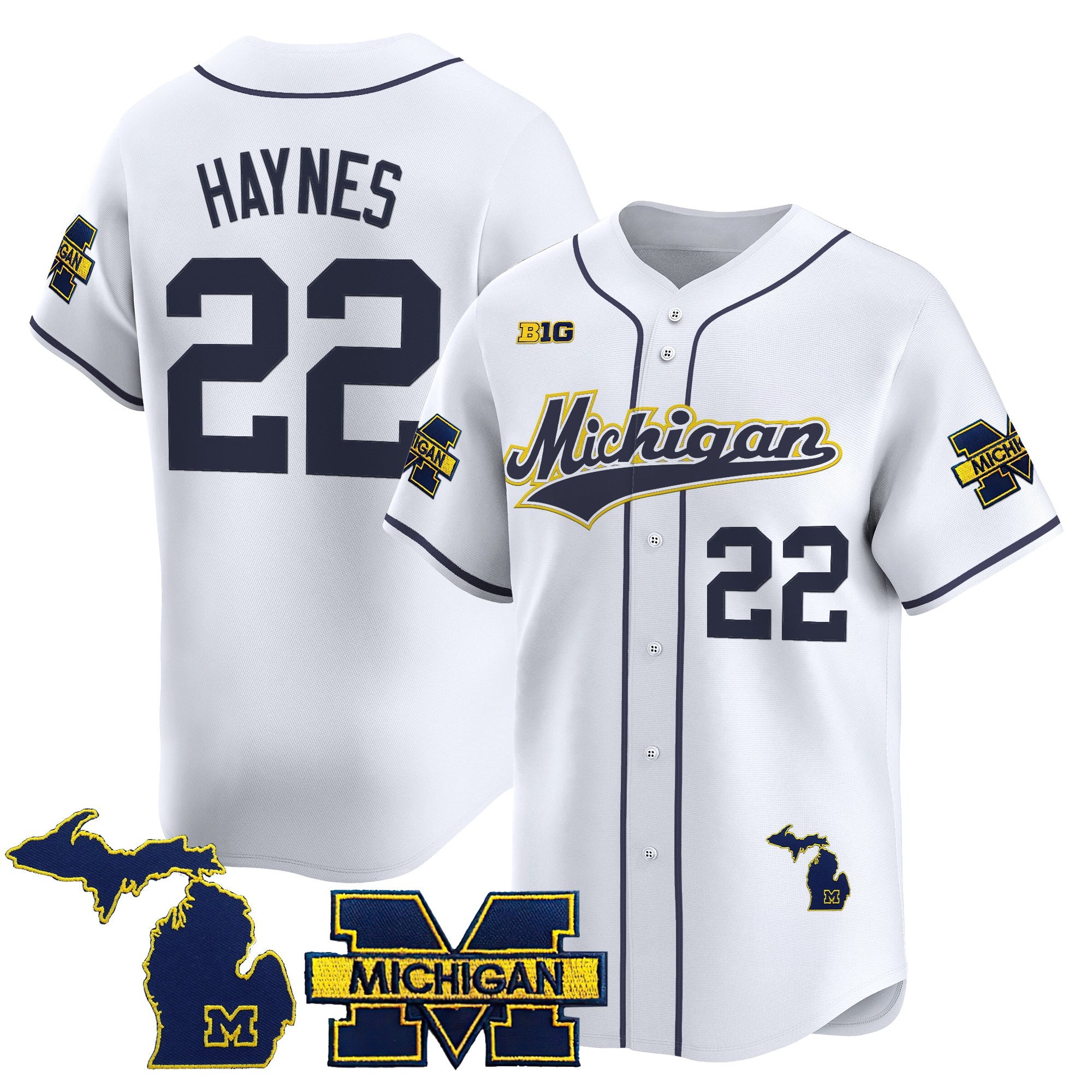 Men's Michigan Wolverines 2025 Vapor Baseball Jersey - All Stitched