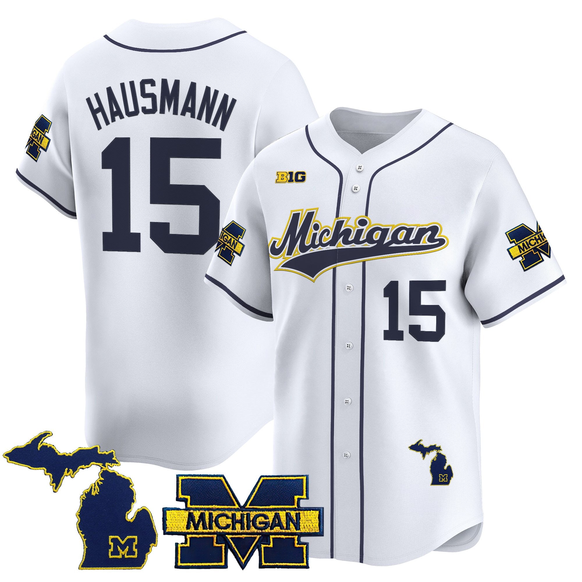 Men's Michigan Wolverines 2025 Vapor Baseball Jersey - All Stitched