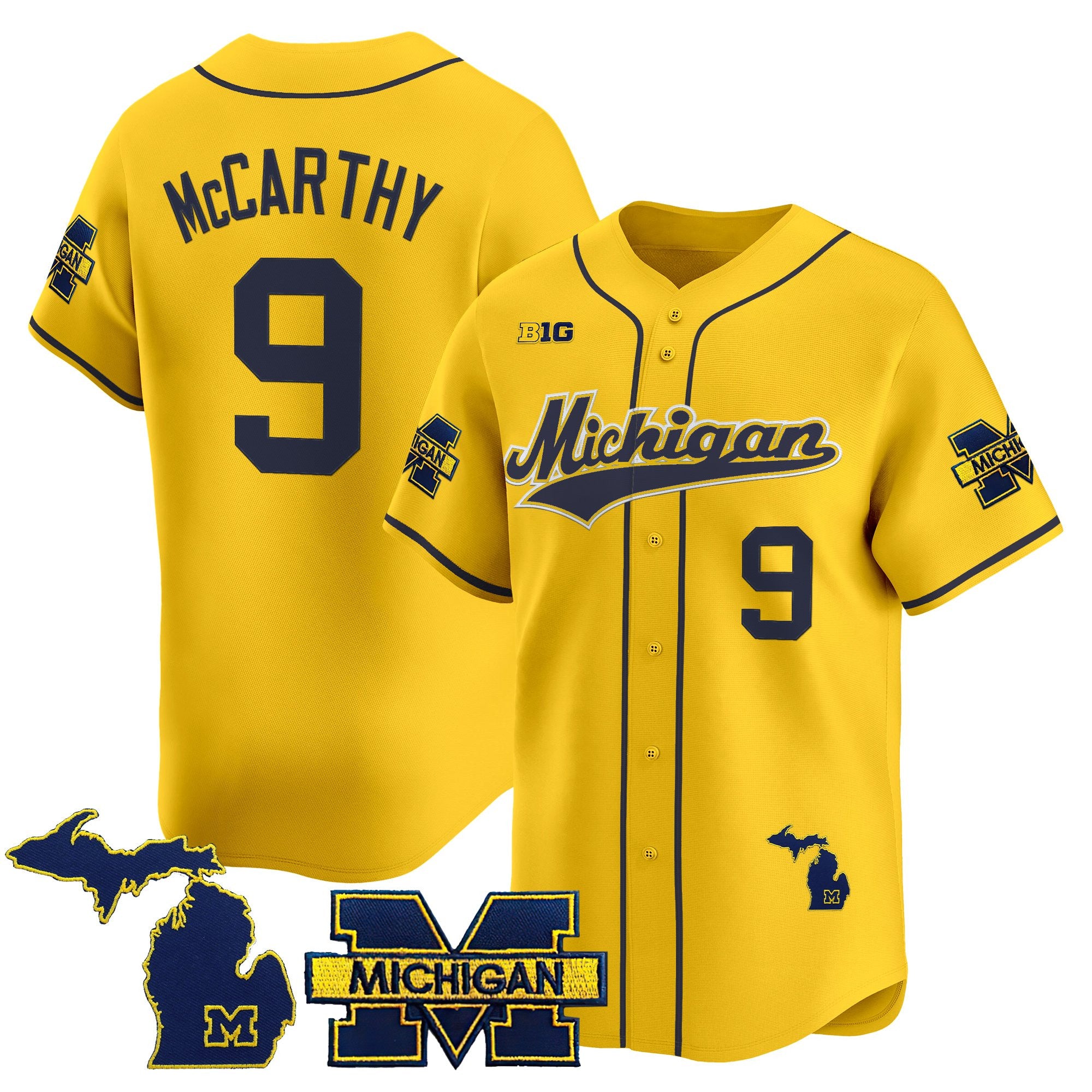 Men's Michigan Wolverines 2025 Vapor Baseball Jersey - All Stitched