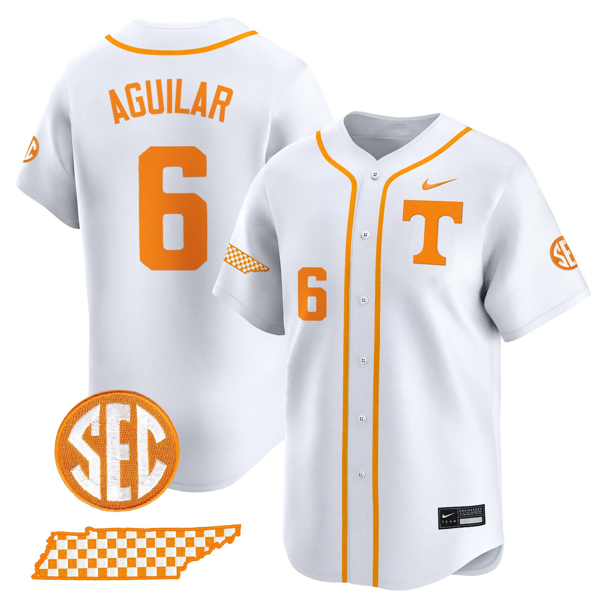 Men's Tennessee Volunteers 2025 Vapor Baseball Jersey - All Stitched