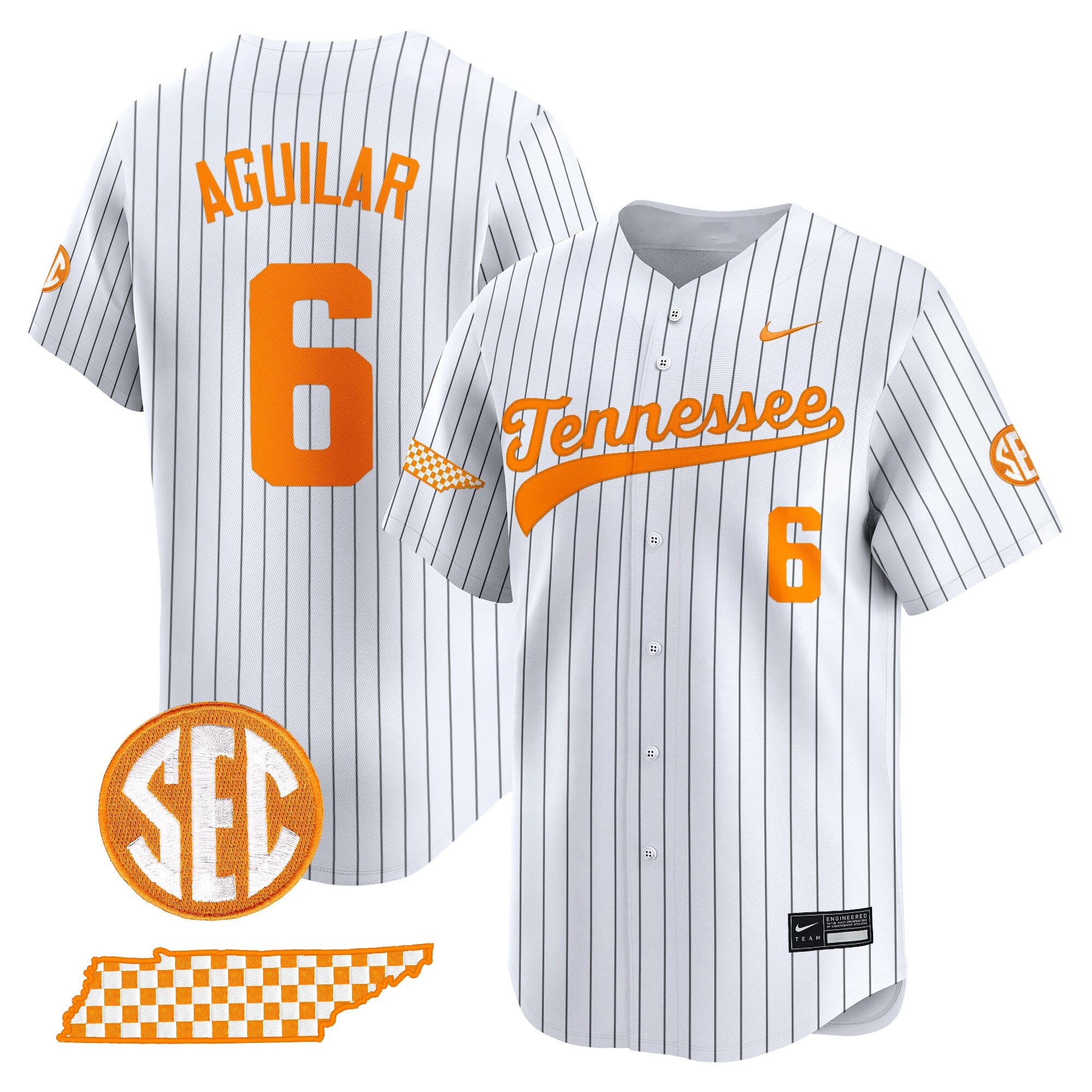 Men's Tennessee Volunteers 2025 Vapor Baseball Jersey - All Stitched
