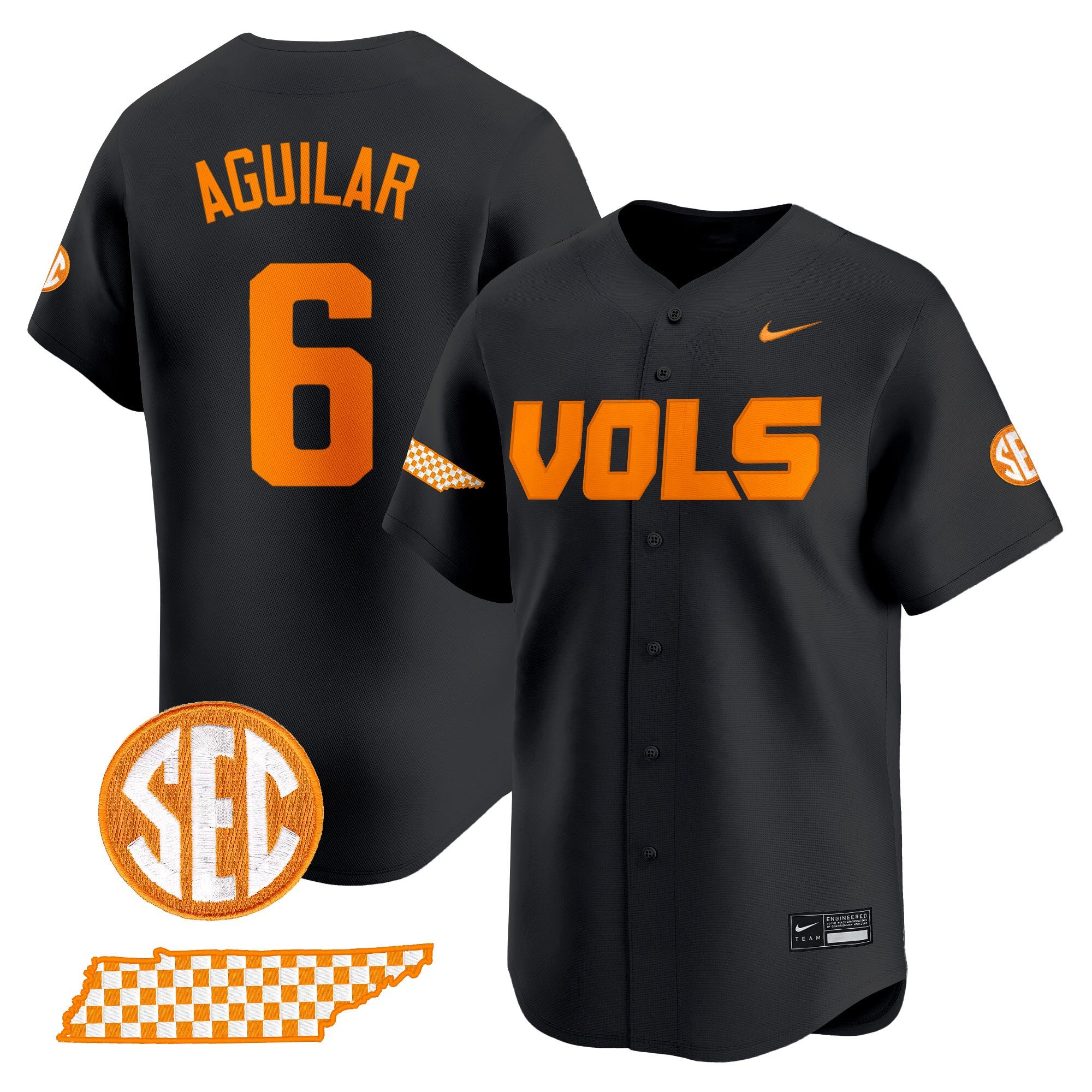 Men's Tennessee Volunteers 2025 Vapor Baseball Jersey - All Stitched