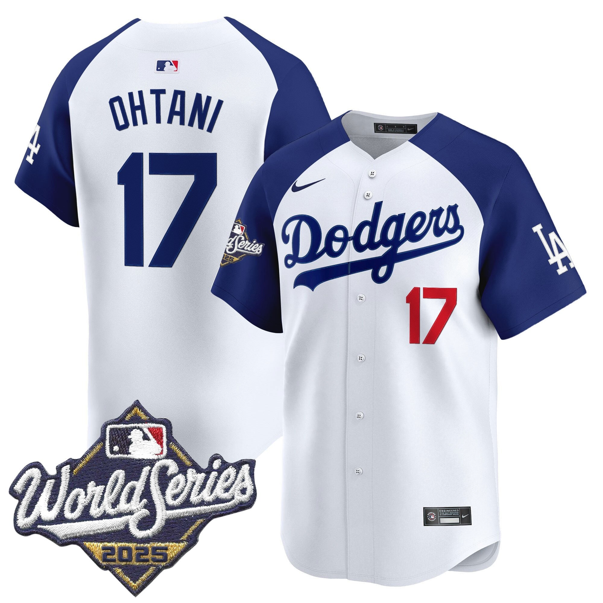 Men's Dodgers 2025 World Series Vapor Premier Limited Jersey - All Stitched