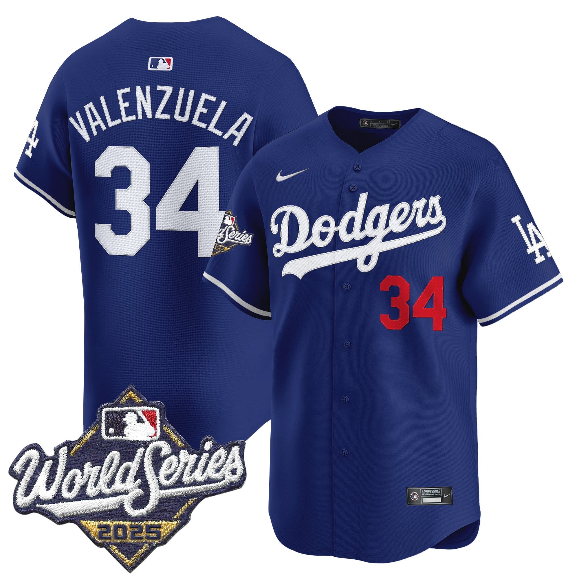 Men's Dodgers 2025 World Series Vapor Premier Limited Jersey - All Stitched