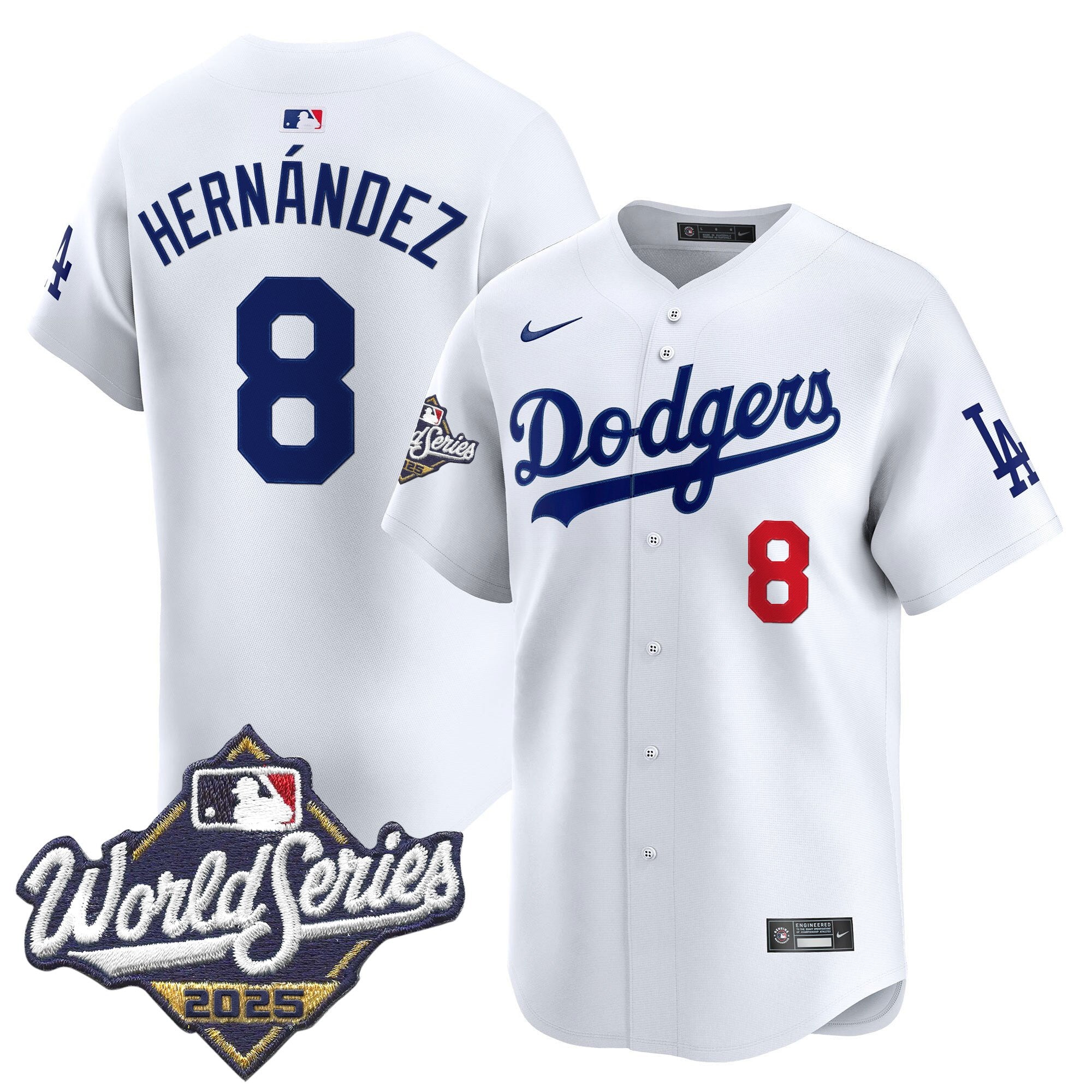 Men's Dodgers 2025 World Series Vapor Premier Limited Jersey - All Stitched