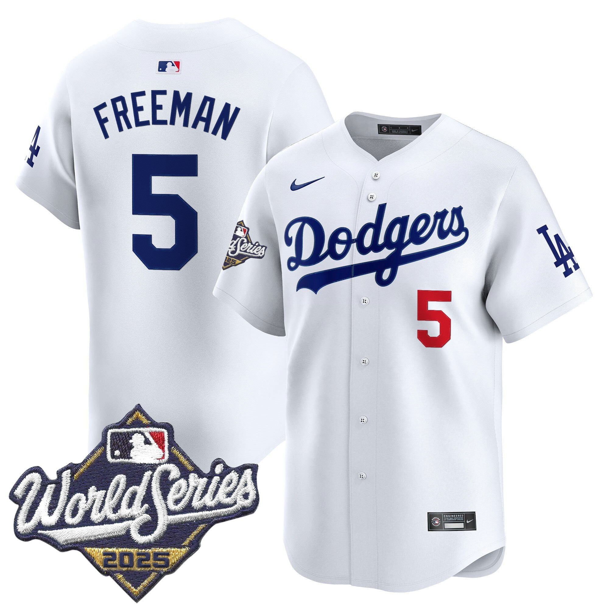 Men's Dodgers 2025 World Series Vapor Premier Limited Jersey - All Stitched