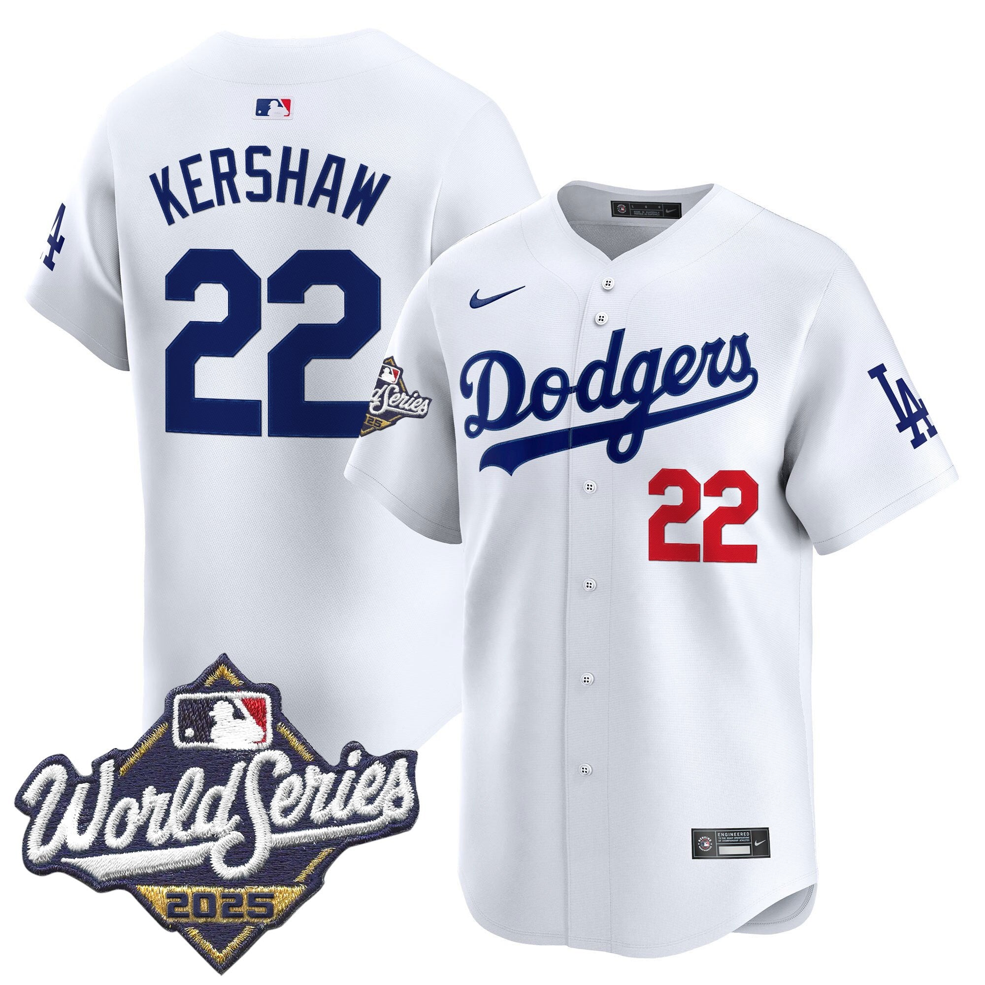 Men's Dodgers 2025 World Series Vapor Premier Limited Jersey - All Stitched