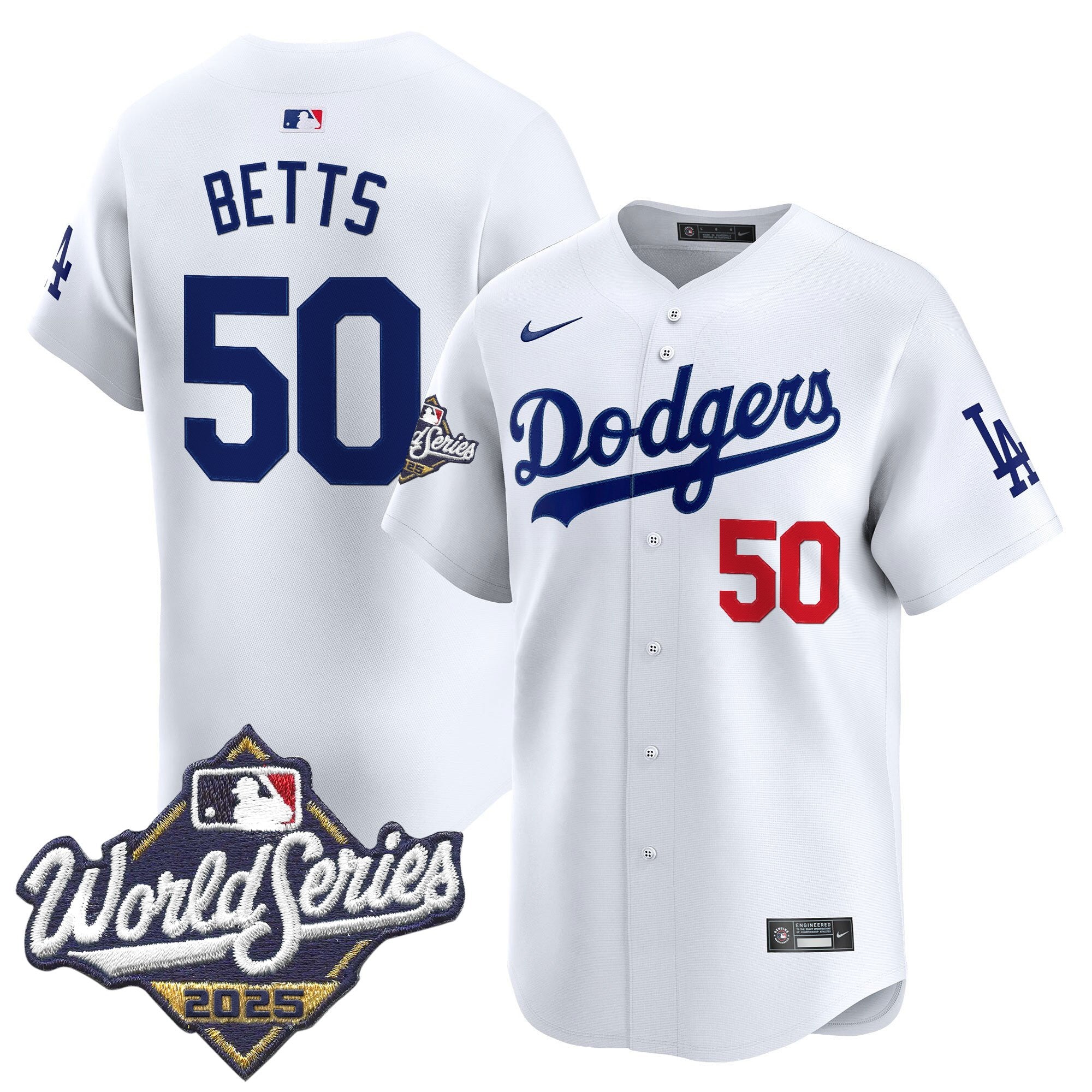 Men's Dodgers 2025 World Series Vapor Premier Limited Jersey - All Stitched