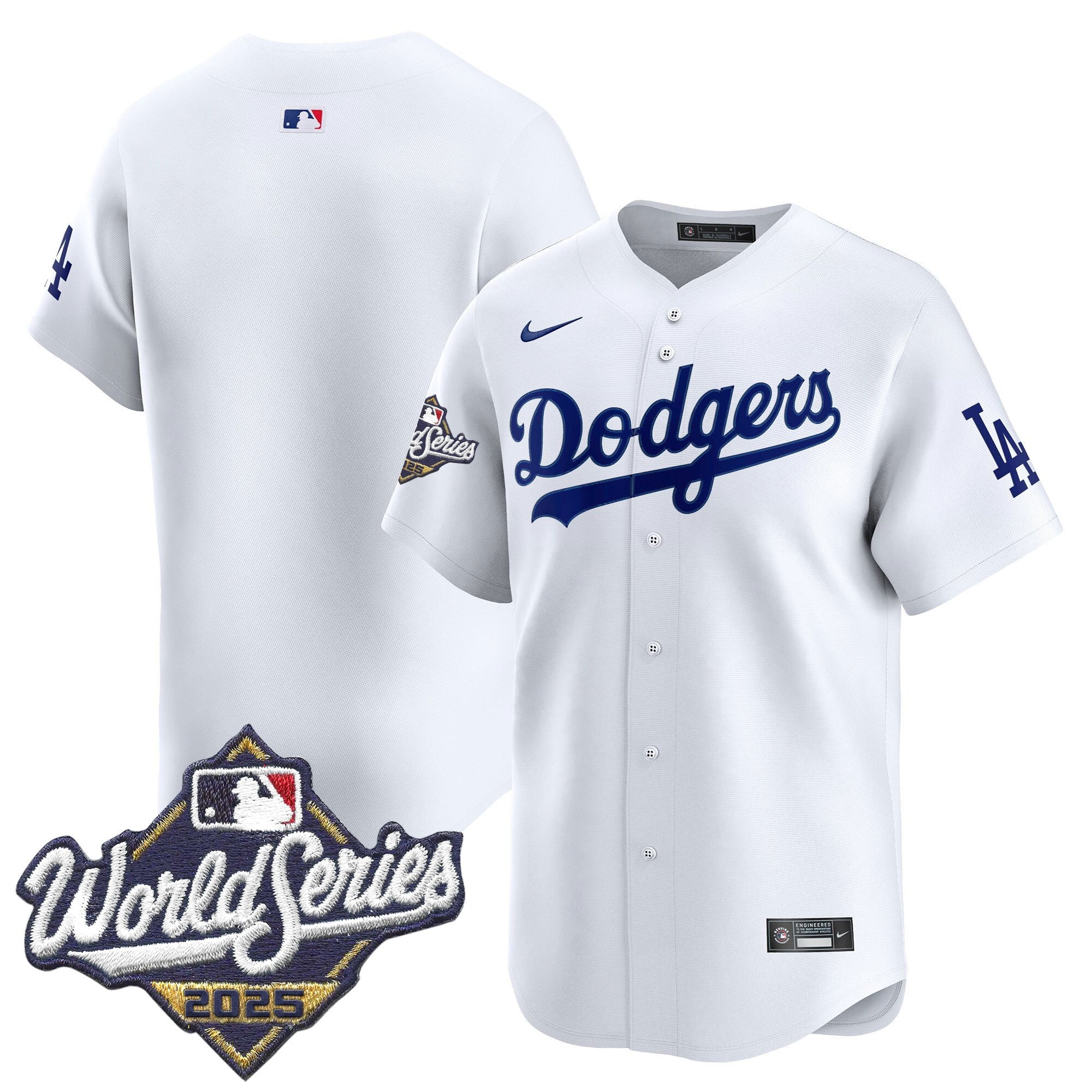 Men's Dodgers 2025 World Series Vapor Premier Limited Jersey - All Stitched