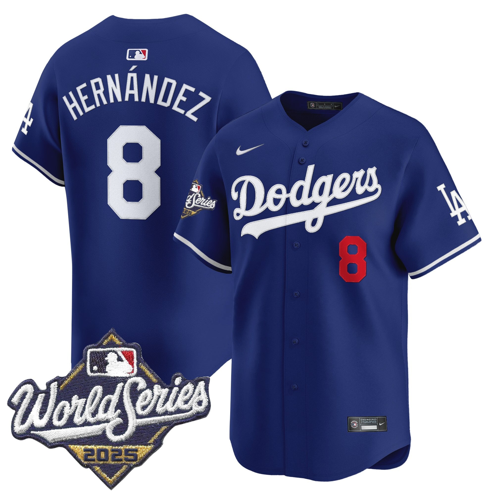 Men's Dodgers 2025 World Series Vapor Premier Limited Jersey - All Stitched
