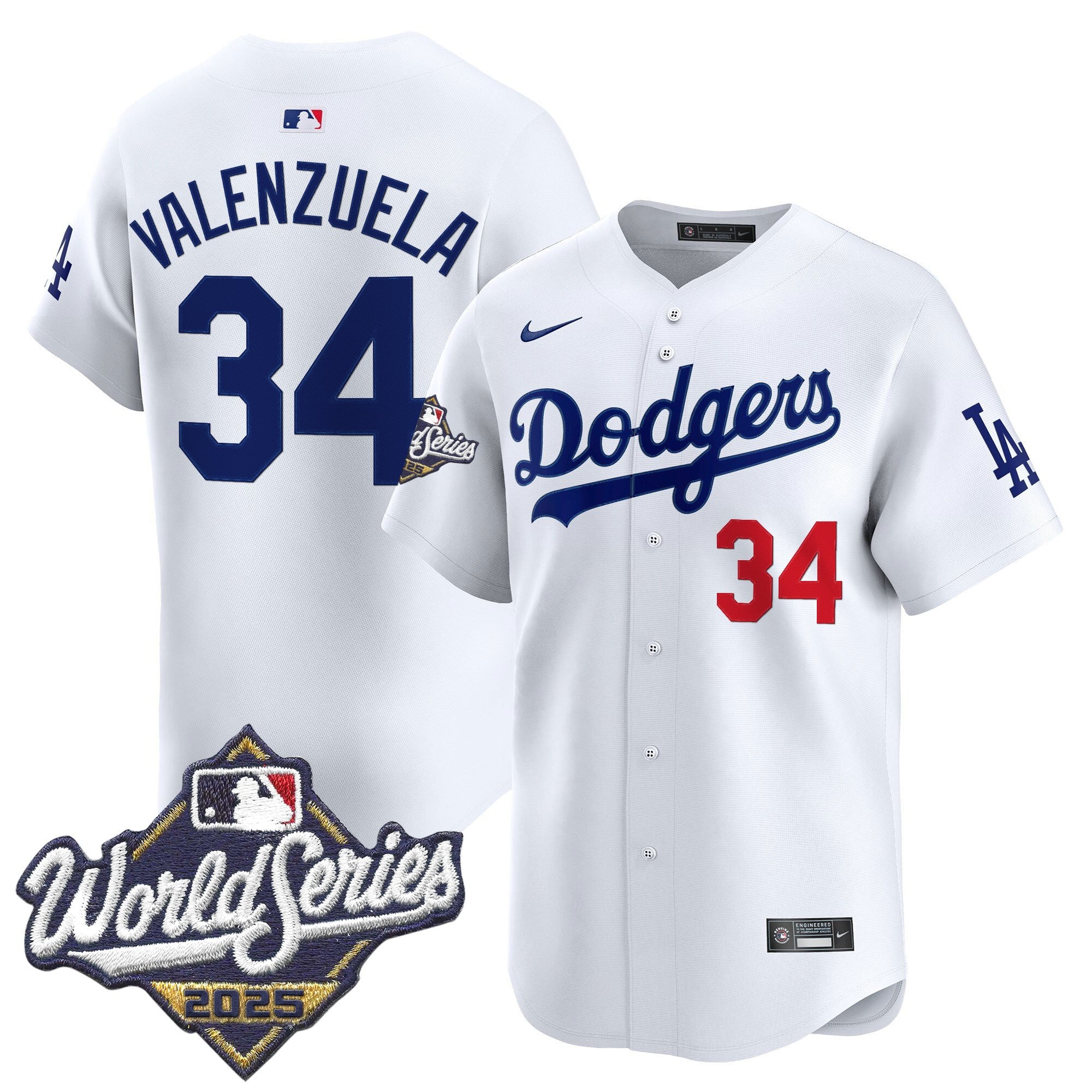 Men's Dodgers 2025 World Series Vapor Premier Limited Jersey - All Stitched