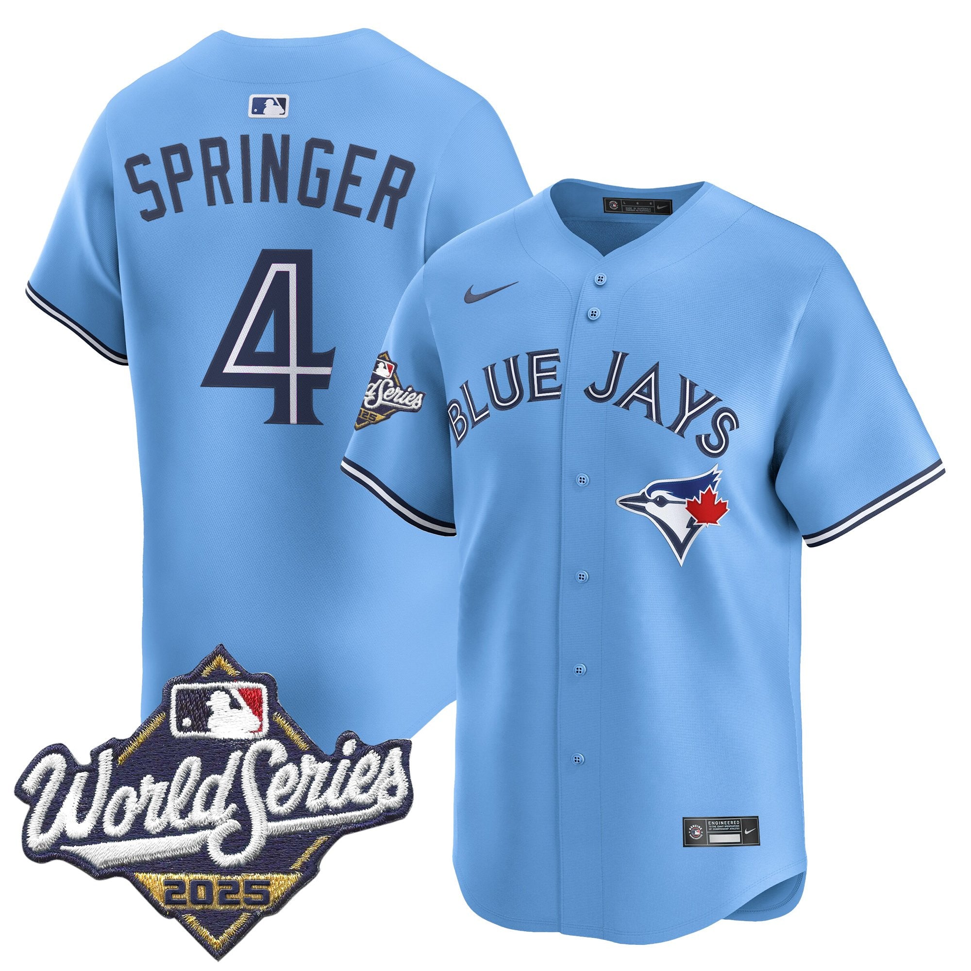 Men's Toronto Blue Jays 2025 World Series Vapor Premier Limited Jersey - All Stitched