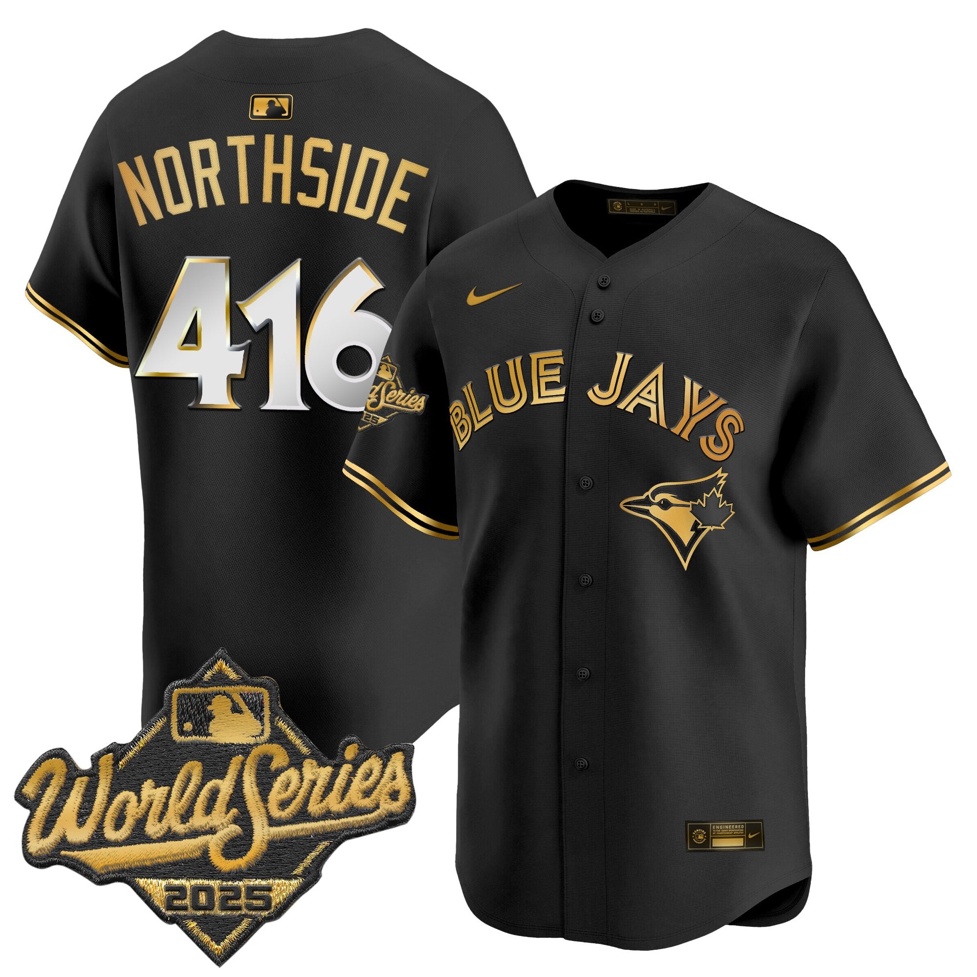 Men's Toronto Blue Jays 2025 World Series Vapor Premier Limited Jersey - All Stitched