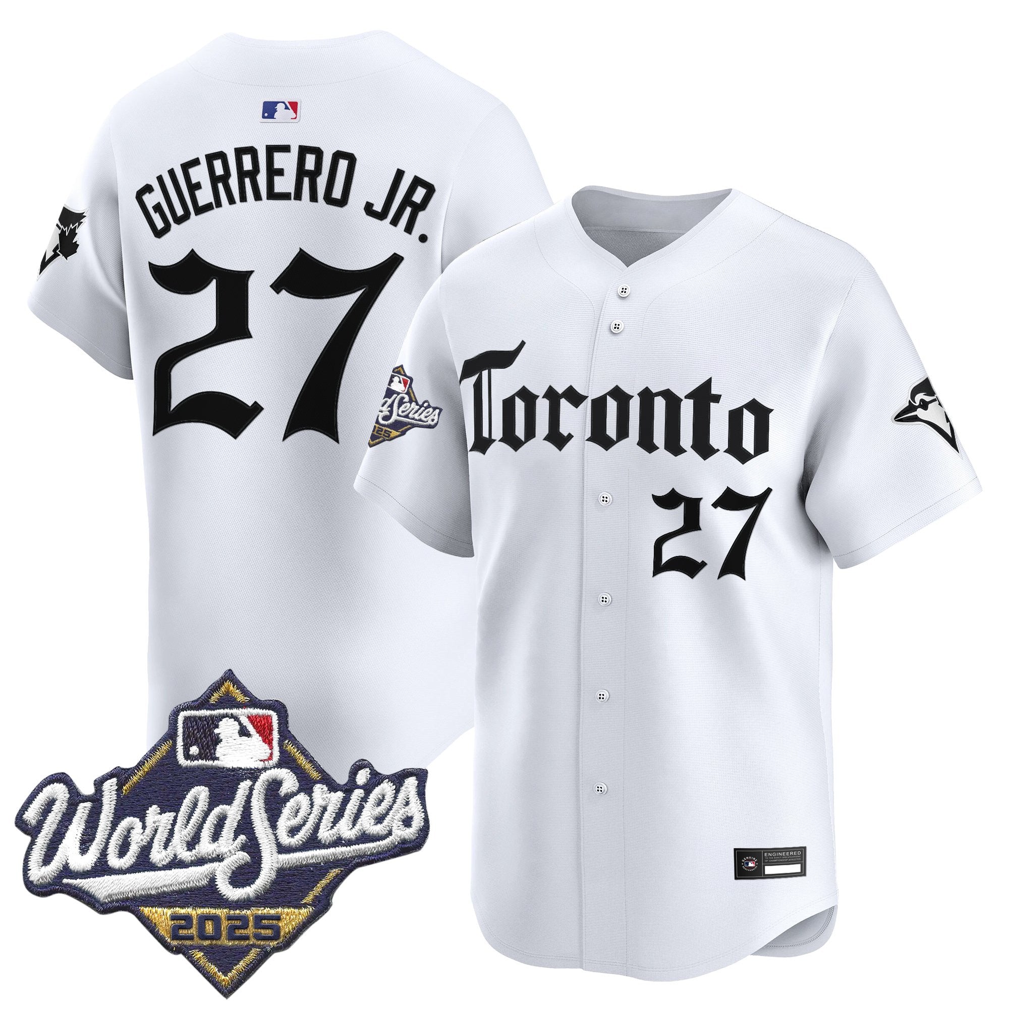 Men's Toronto Blue Jays 2025 World Series Vapor Premier Limited Jersey - Gothic North Edition - All Stitched