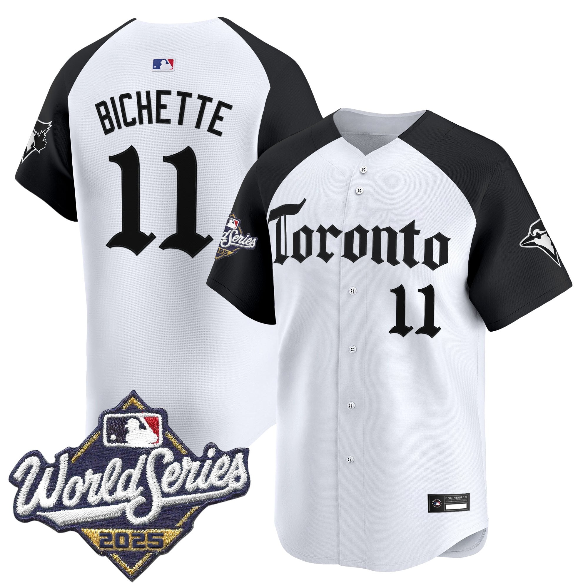 Men's Toronto Blue Jays 2025 World Series Vapor Premier Limited Jersey - Gothic North Edition - All Stitched