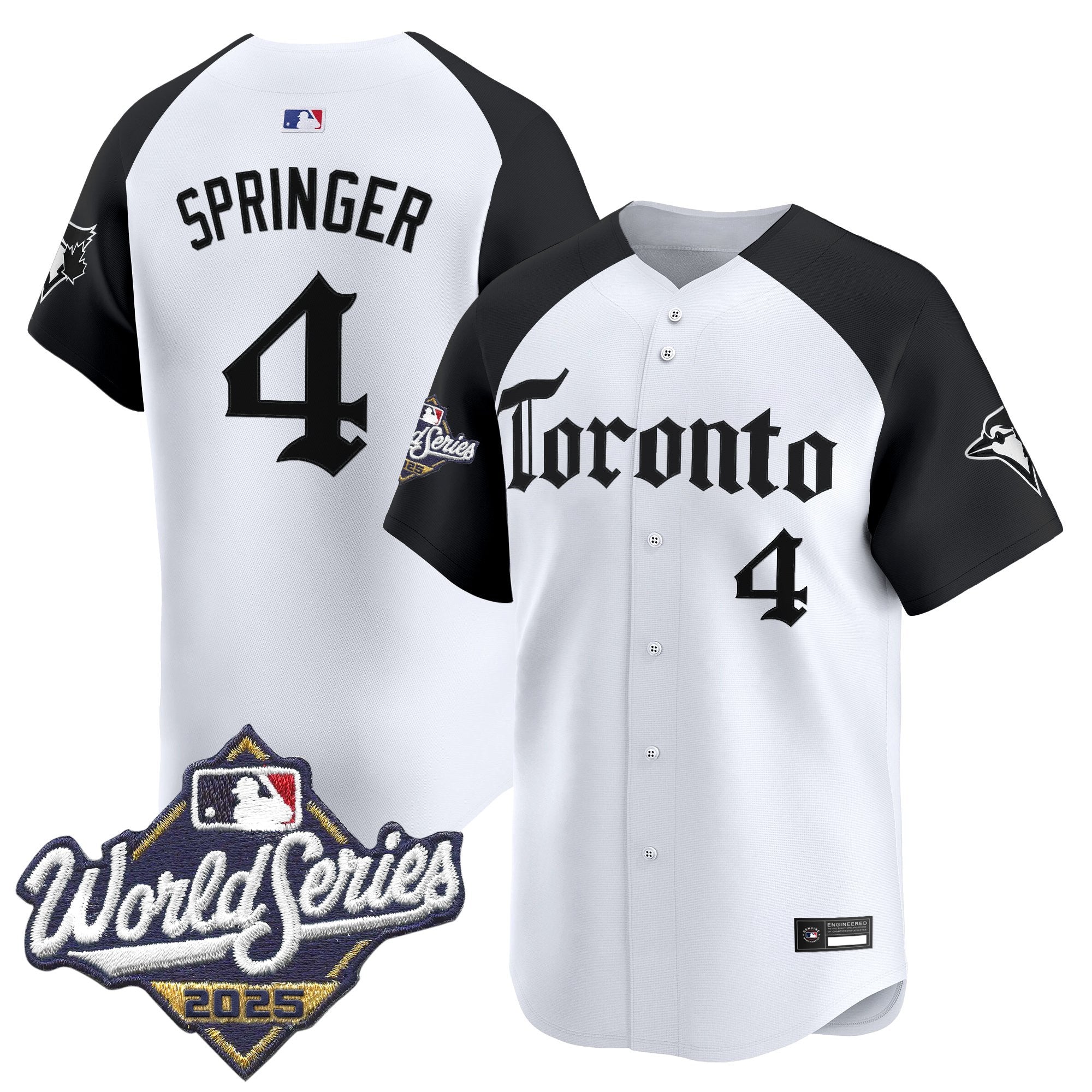 Men's Toronto Blue Jays 2025 World Series Vapor Premier Limited Jersey - Gothic North Edition - All Stitched