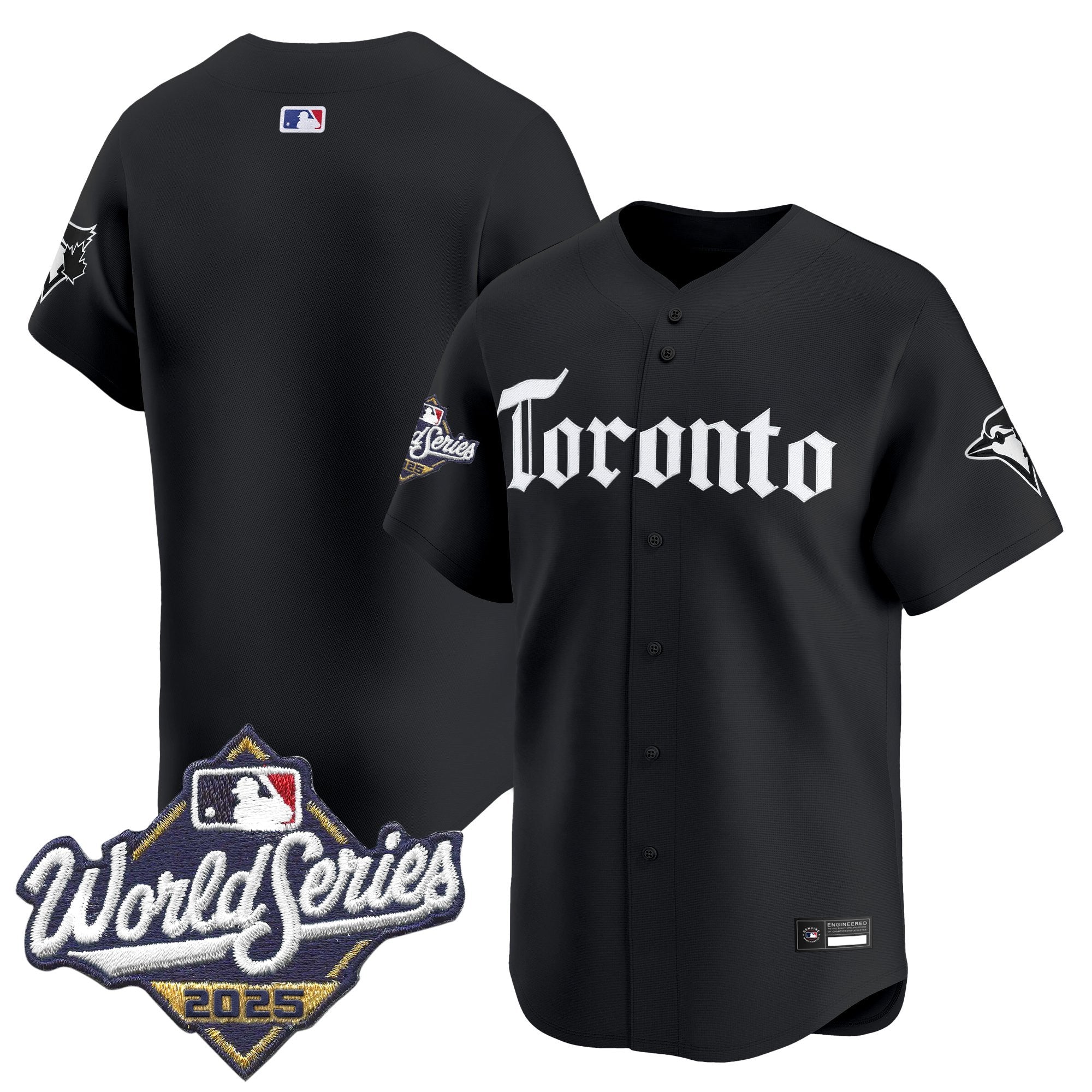 Men's Toronto Blue Jays 2025 World Series Vapor Premier Limited Jersey - Gothic North Edition - All Stitched