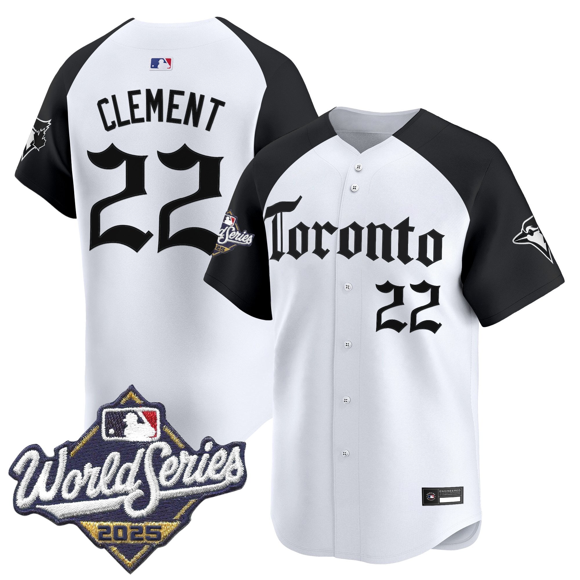 Men's Toronto Blue Jays 2025 World Series Vapor Premier Limited Jersey - Gothic North Edition - All Stitched