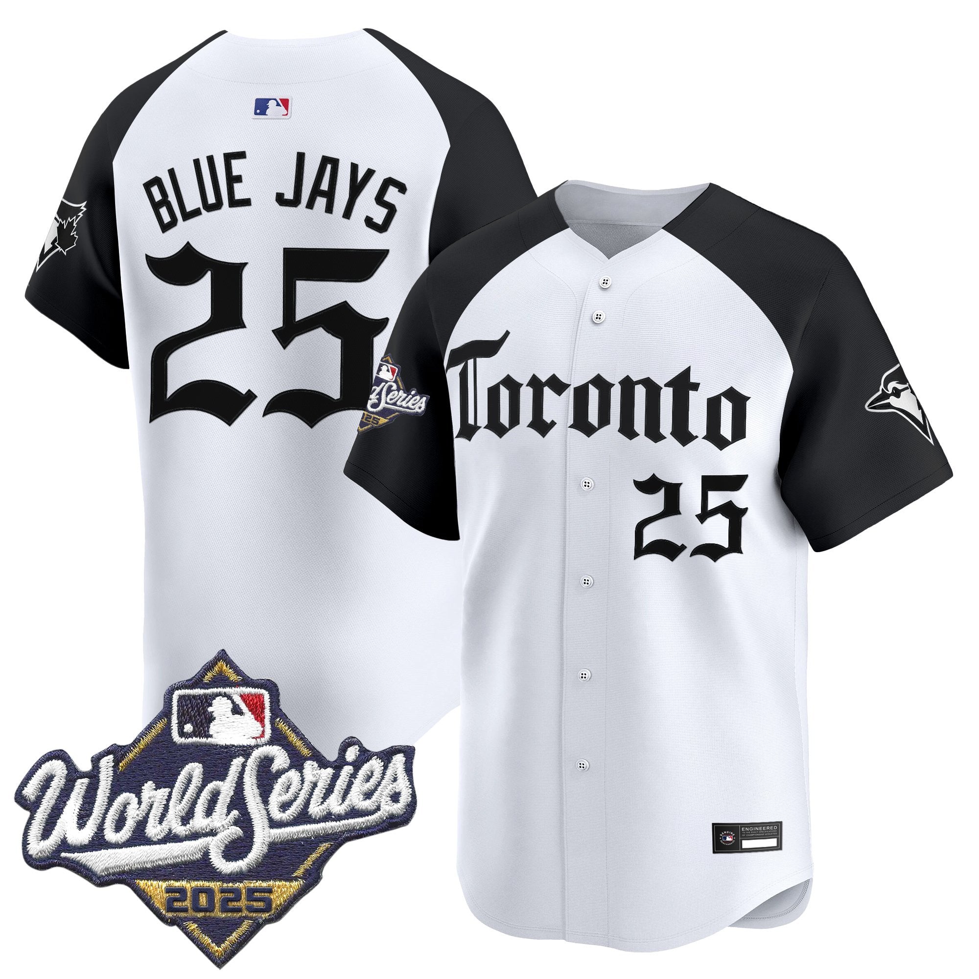 Men's Toronto Blue Jays 2025 World Series Vapor Premier Limited Jersey - Gothic North Edition - All Stitched