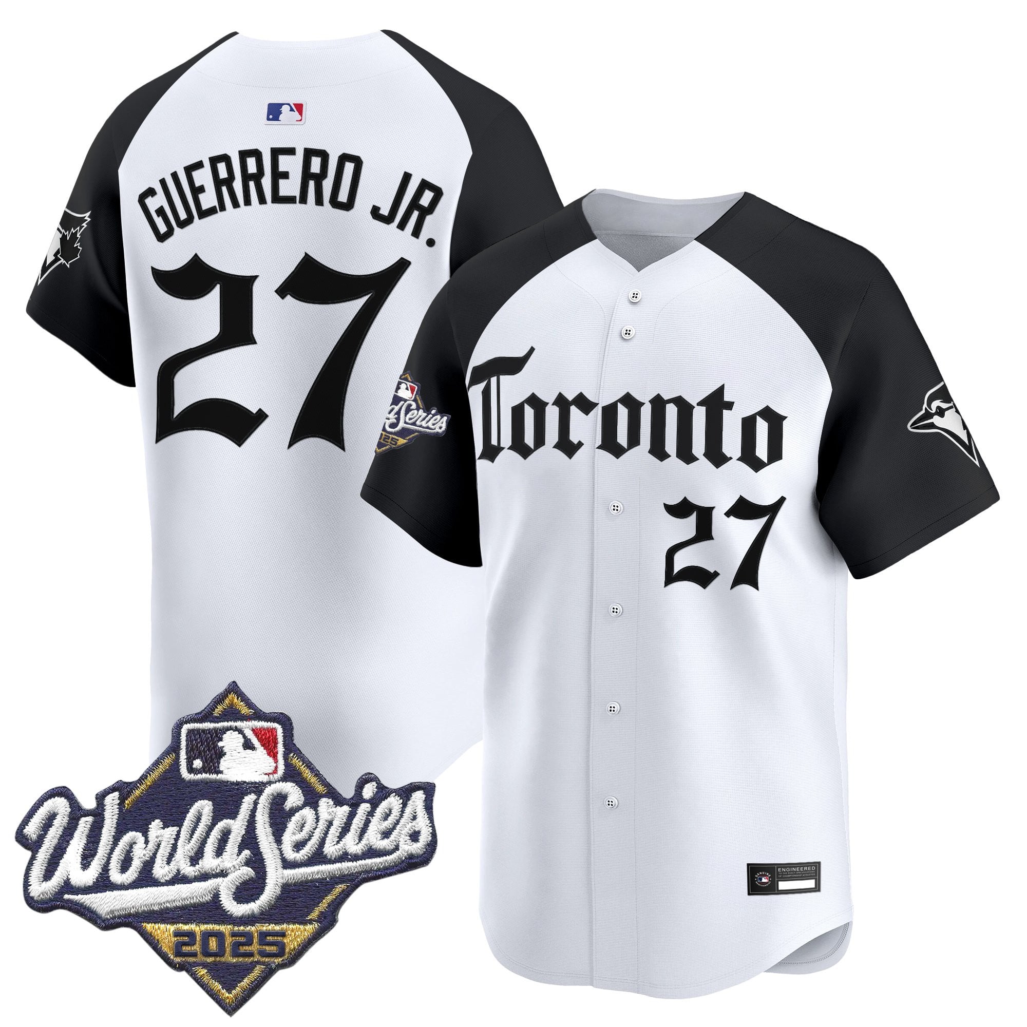 Men's Toronto Blue Jays 2025 World Series Vapor Premier Limited Jersey - Gothic North Edition - All Stitched