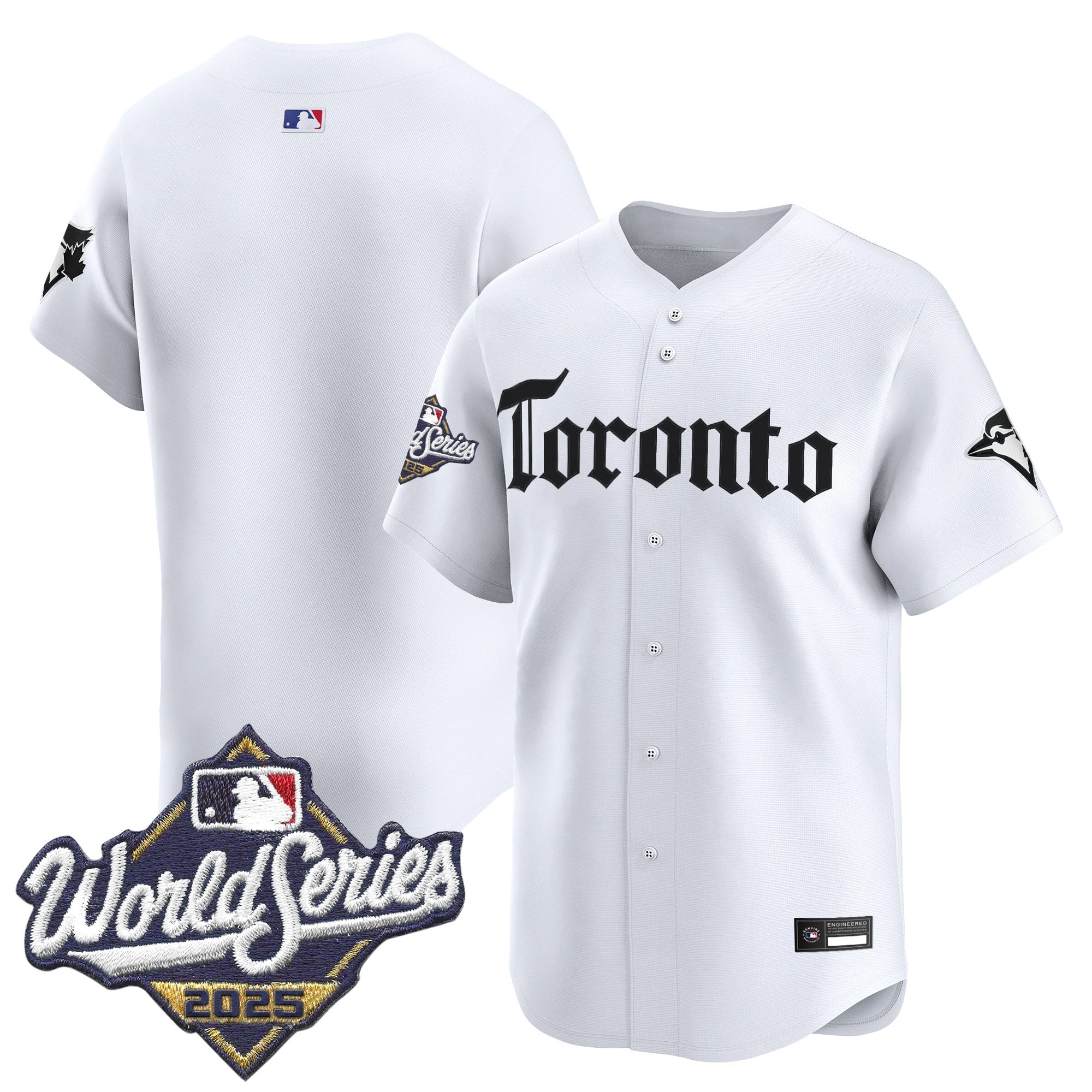 Men's Toronto Blue Jays 2025 World Series Vapor Premier Limited Jersey - Gothic North Edition - All Stitched