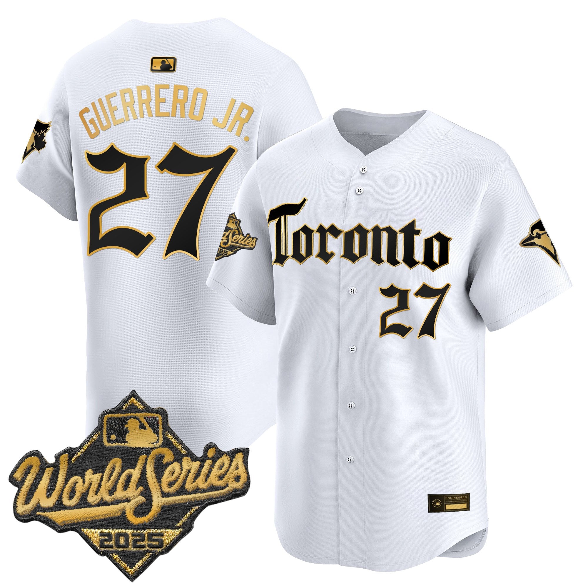 Men's Toronto Blue Jays 2025 World Series Vapor Premier Limited Jersey - Gothic North Edition - All Stitched