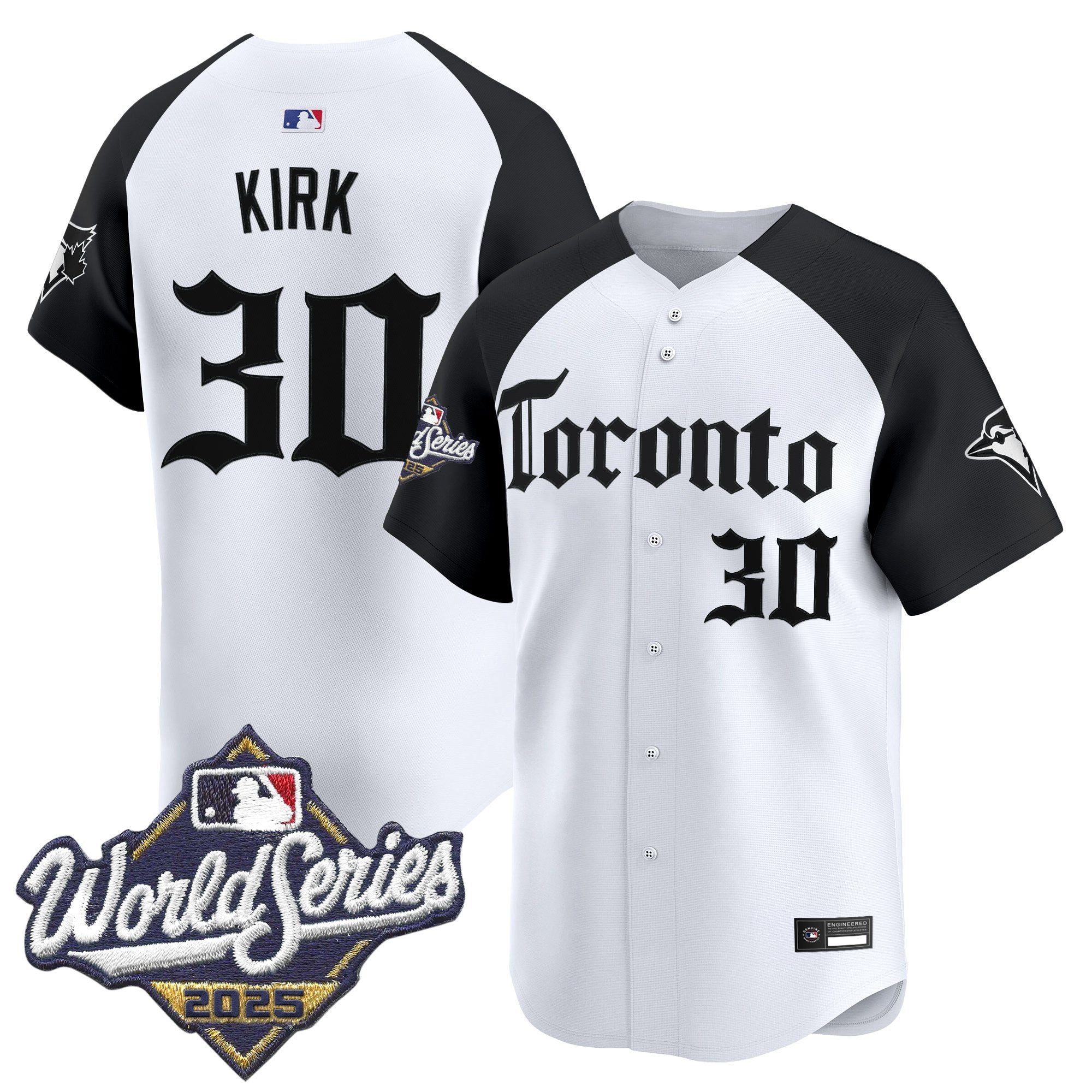 Men's Toronto Blue Jays 2025 World Series Vapor Premier Limited Jersey - Gothic North Edition - All Stitched