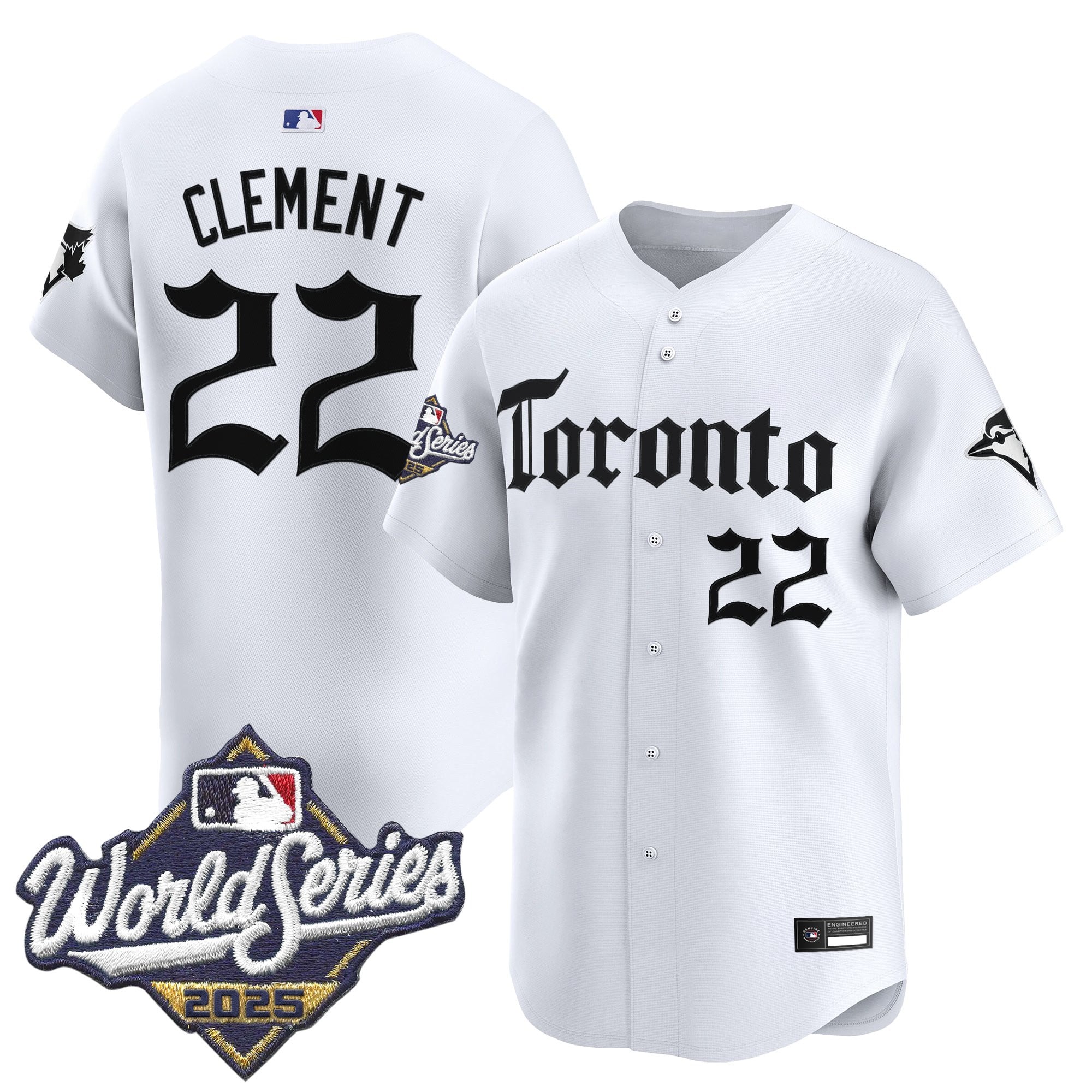 Men's Toronto Blue Jays 2025 World Series Vapor Premier Limited Jersey - Gothic North Edition - All Stitched