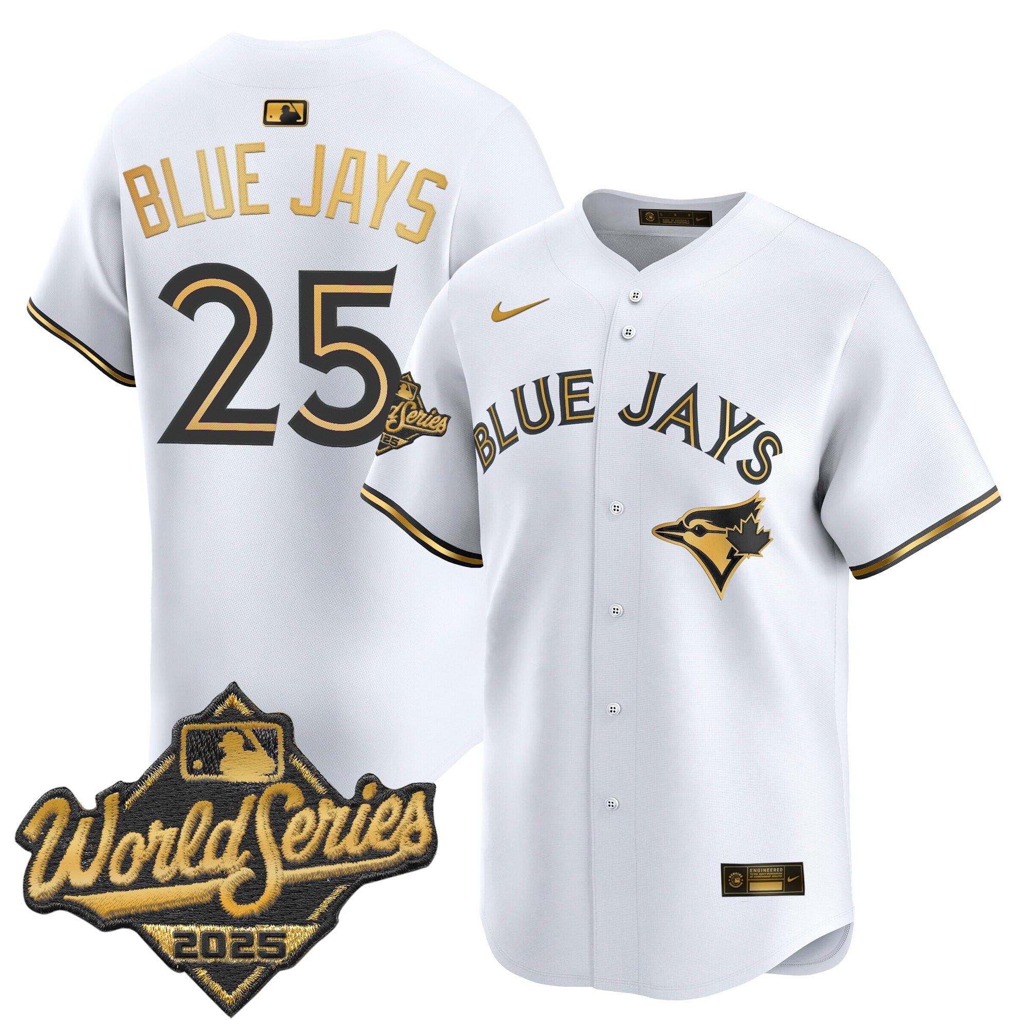 Men's Toronto Blue Jays 2025 World Series Vapor Premier Limited Jersey - All Stitched