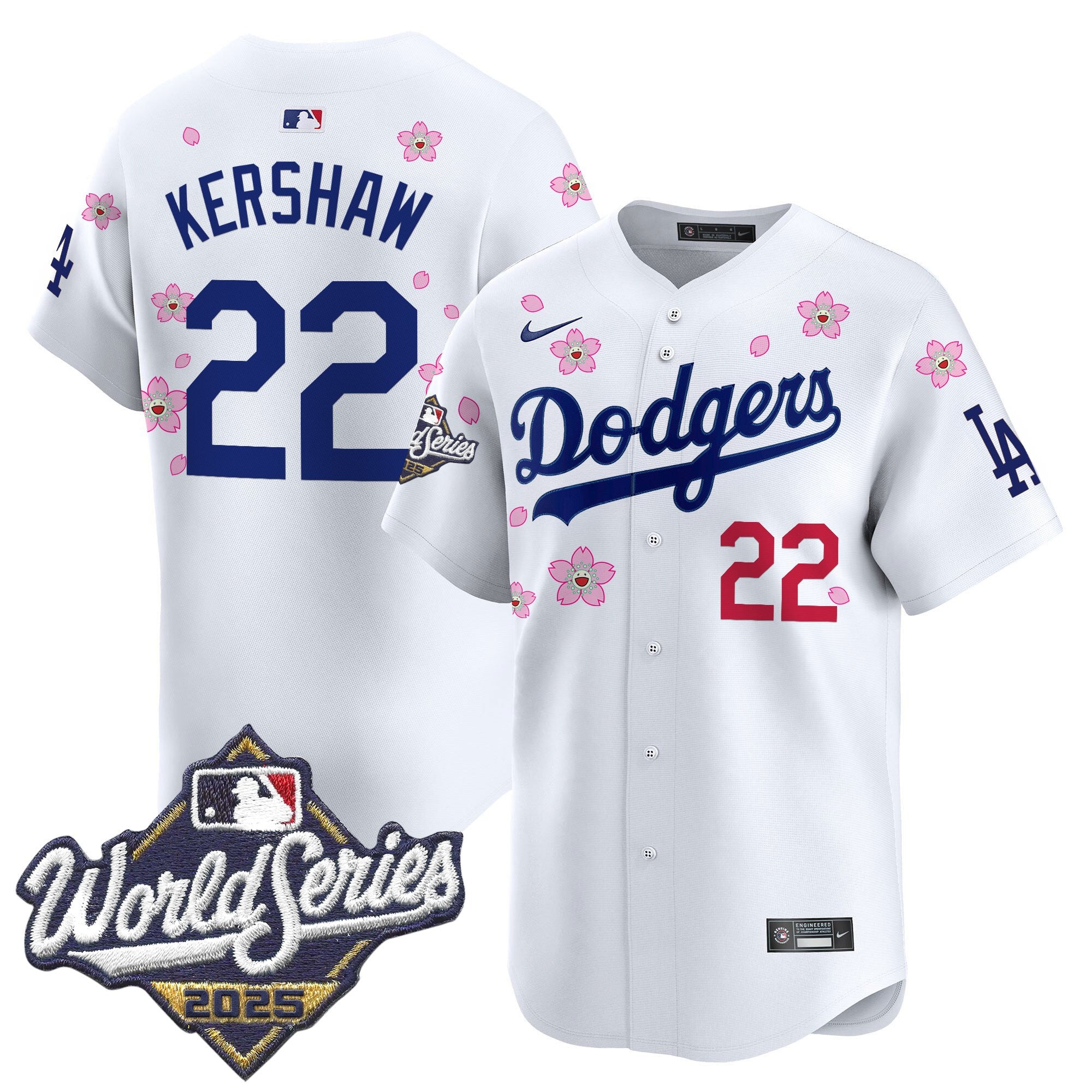 Men's Dodgers 2025 World Series x Tokyo Series Vapor Premier Limited Jersey - Stitched