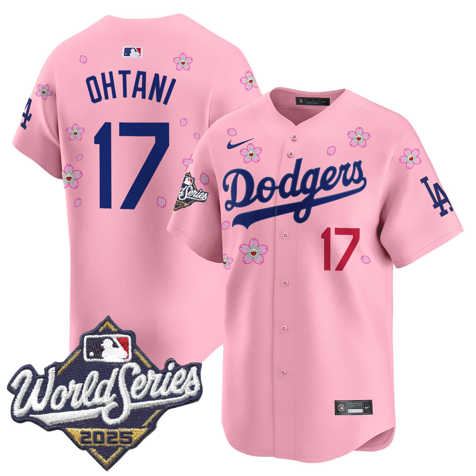 Men's Dodgers 2025 World Series x Tokyo Series Vapor Premier Limited Jersey - Stitched
