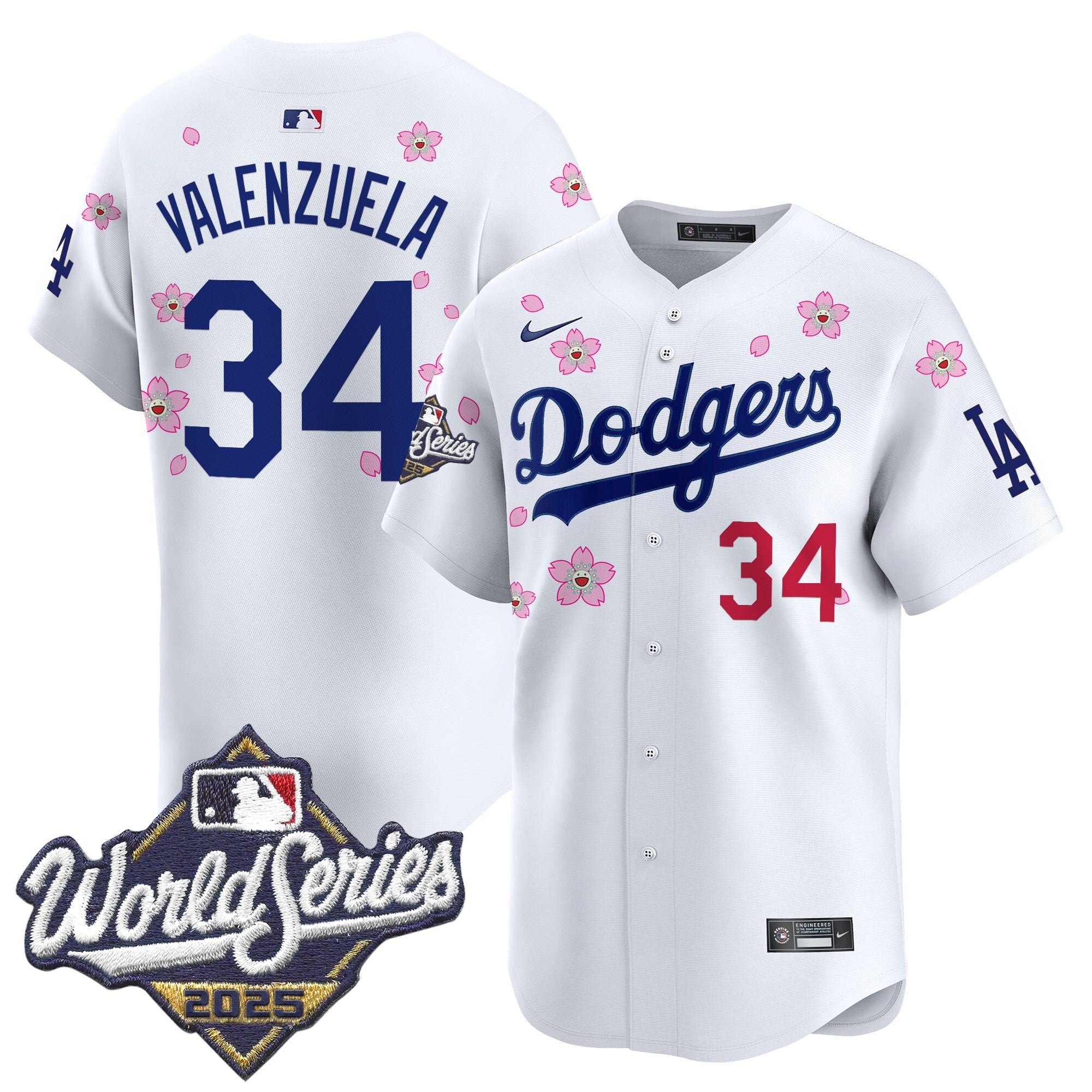 Men's Dodgers 2025 World Series x Tokyo Series Vapor Premier Limited Jersey - Stitched