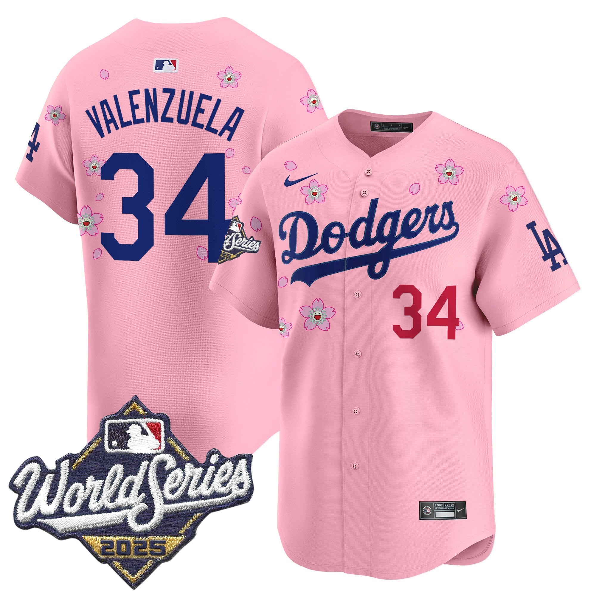 Men's Dodgers 2025 World Series x Tokyo Series Vapor Premier Limited Jersey - Stitched