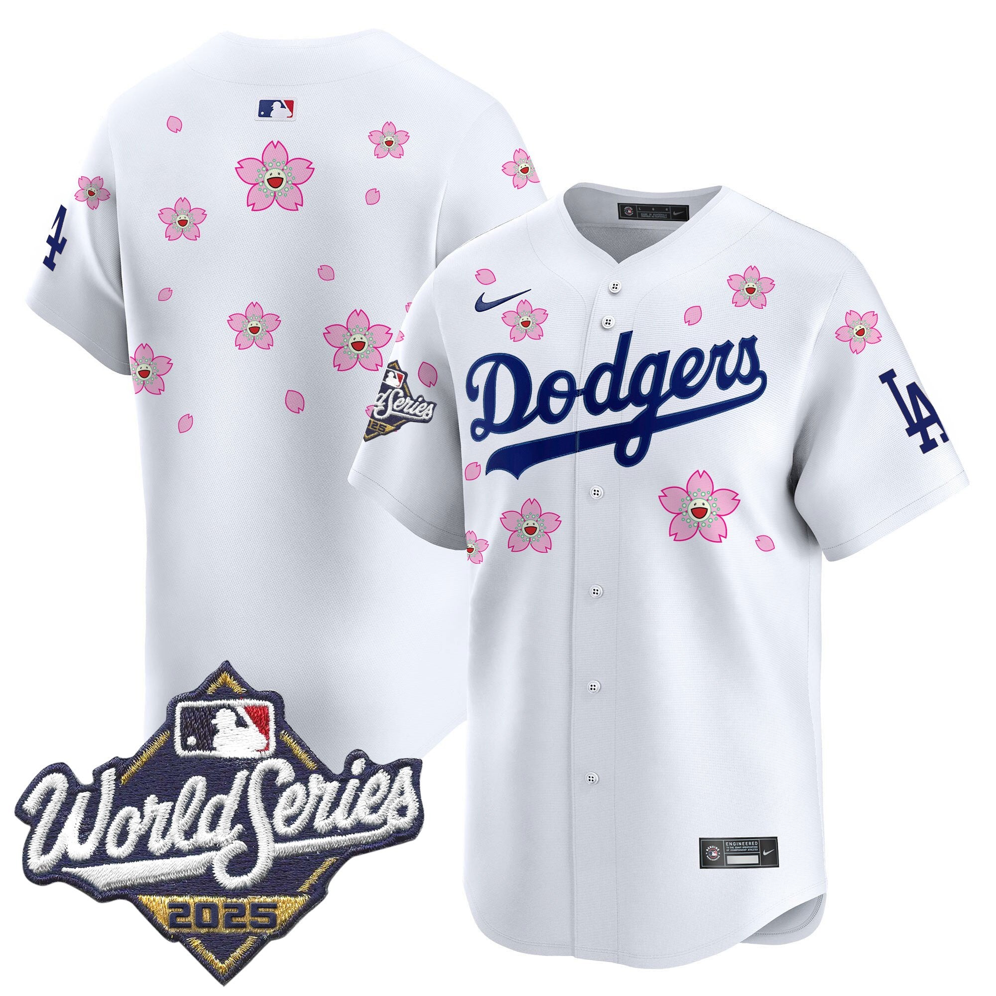 Men's Dodgers 2025 World Series x Tokyo Series Vapor Premier Limited Jersey - Stitched