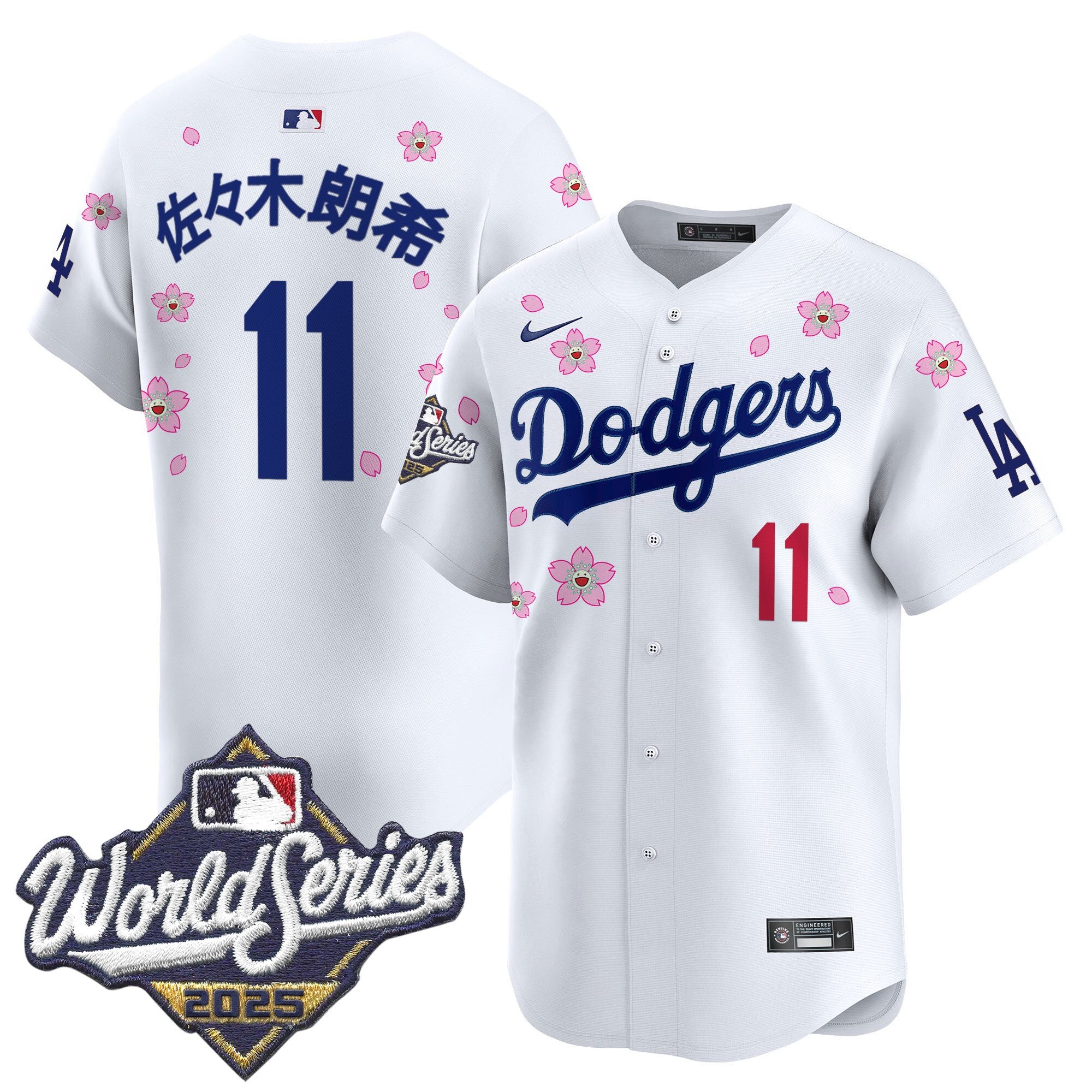 Men's Dodgers 2025 World Series x Tokyo Series Vapor Premier Limited Jersey - Stitched