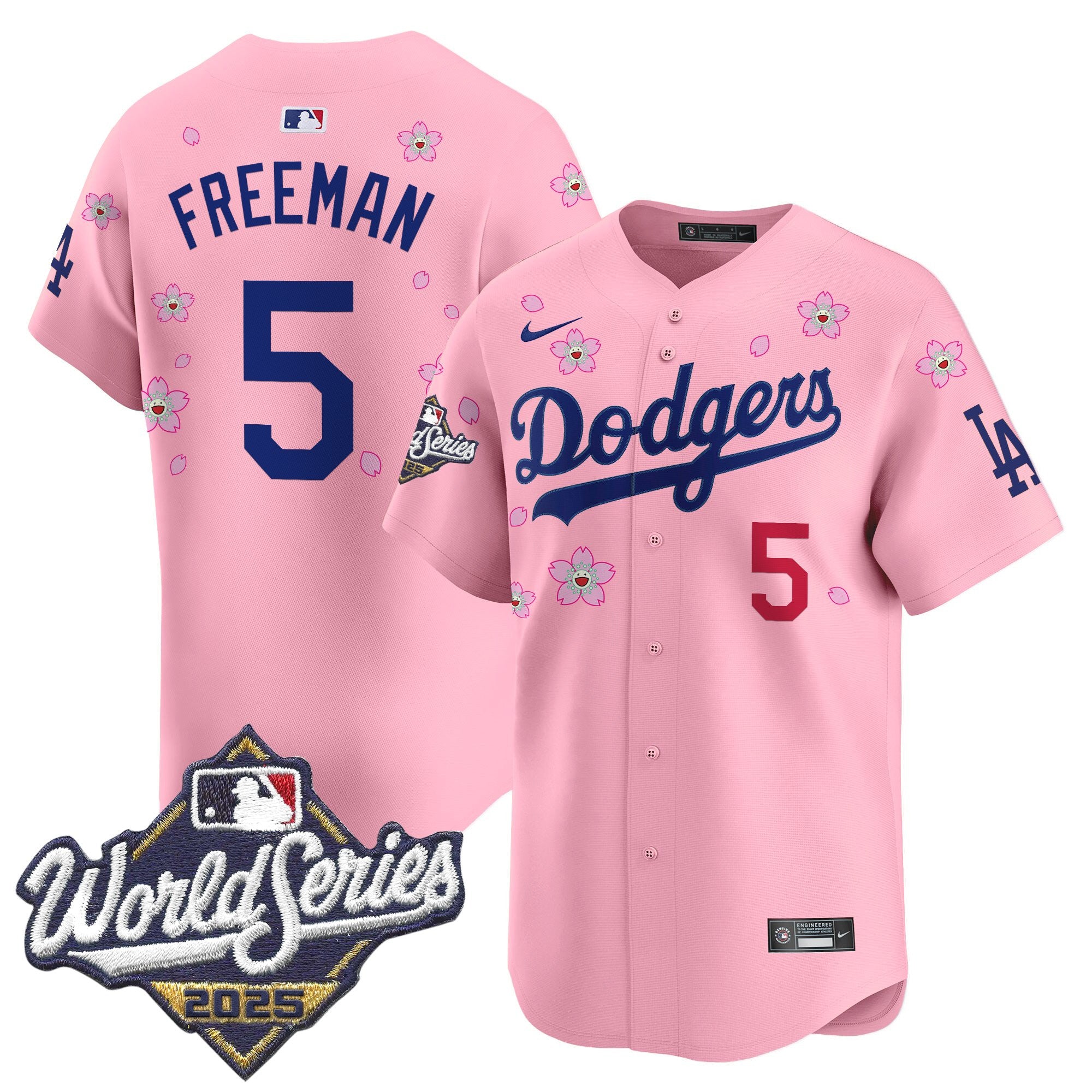 Men's Dodgers 2025 World Series x Tokyo Series Vapor Premier Limited Jersey - Stitched