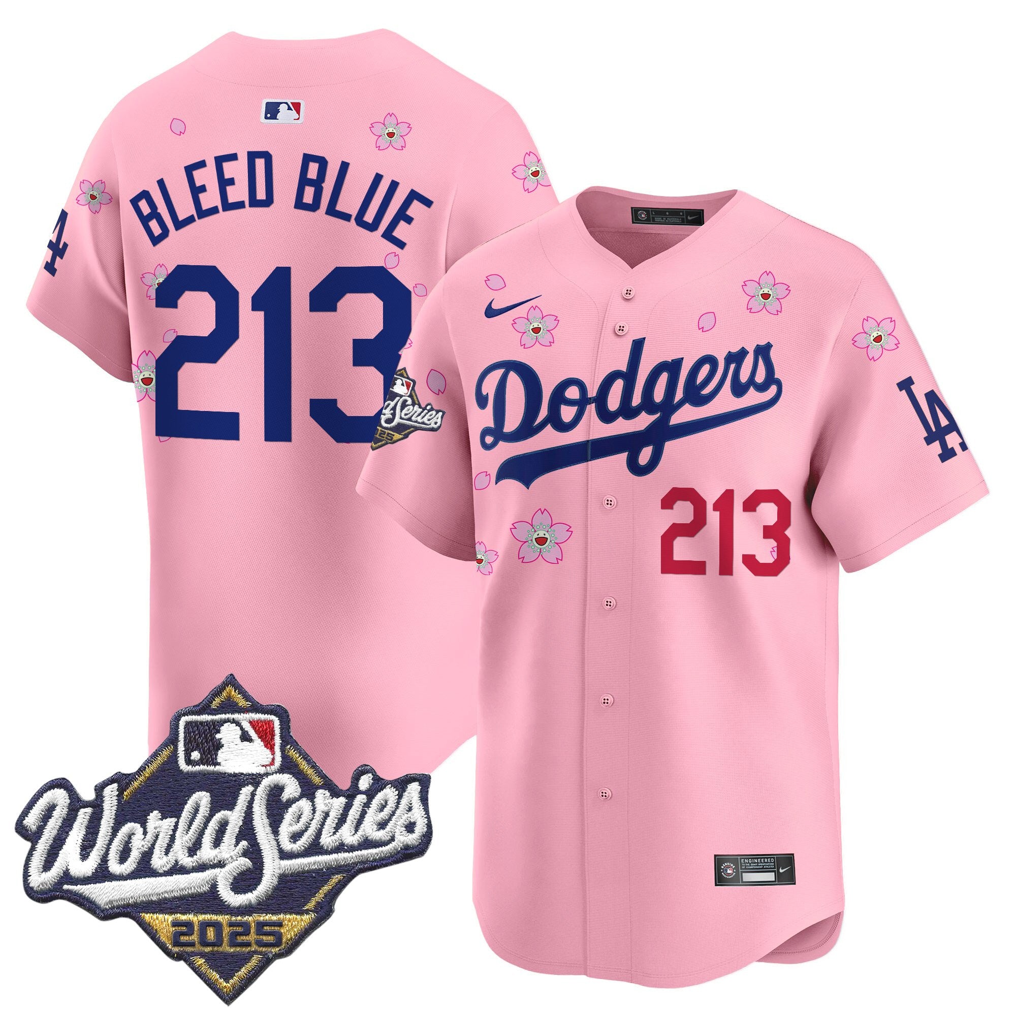 Men's Dodgers 2025 World Series x Tokyo Series Vapor Premier Limited Jersey - Stitched