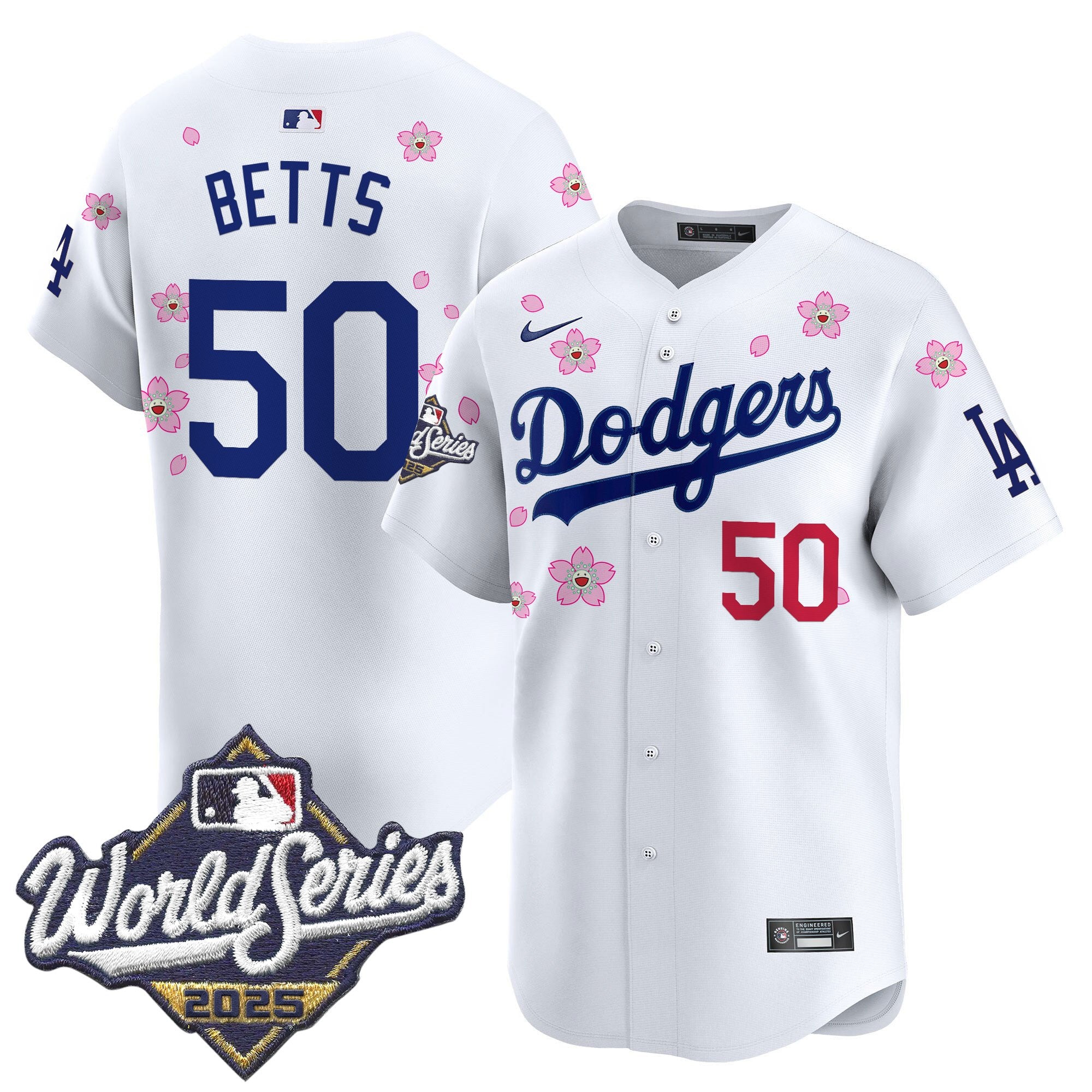 Men's Dodgers 2025 World Series x Tokyo Series Vapor Premier Limited Jersey - Stitched