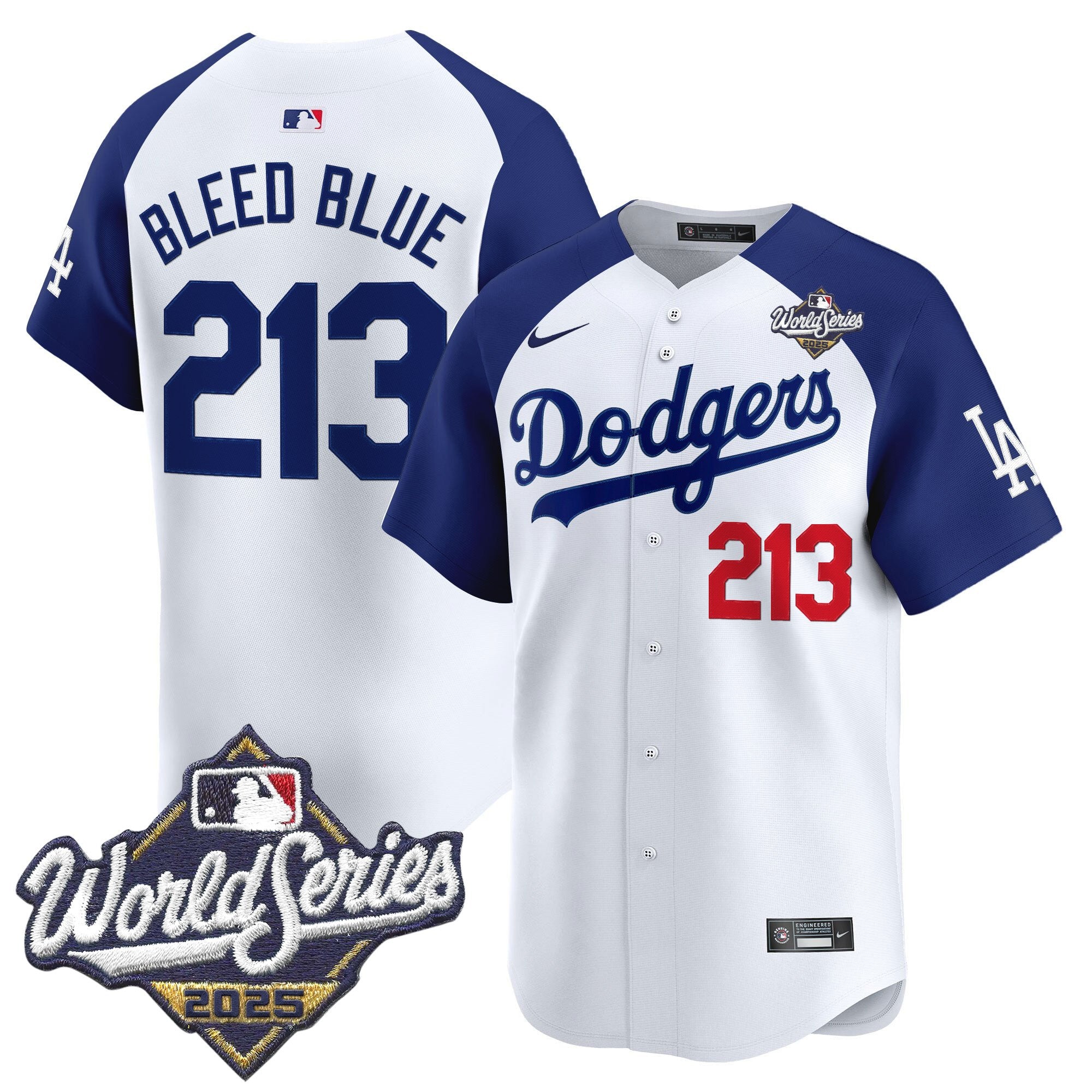 Men's Dodgers 2025 World Series Vapor Premier Limited Jersey V2 - All Stitched