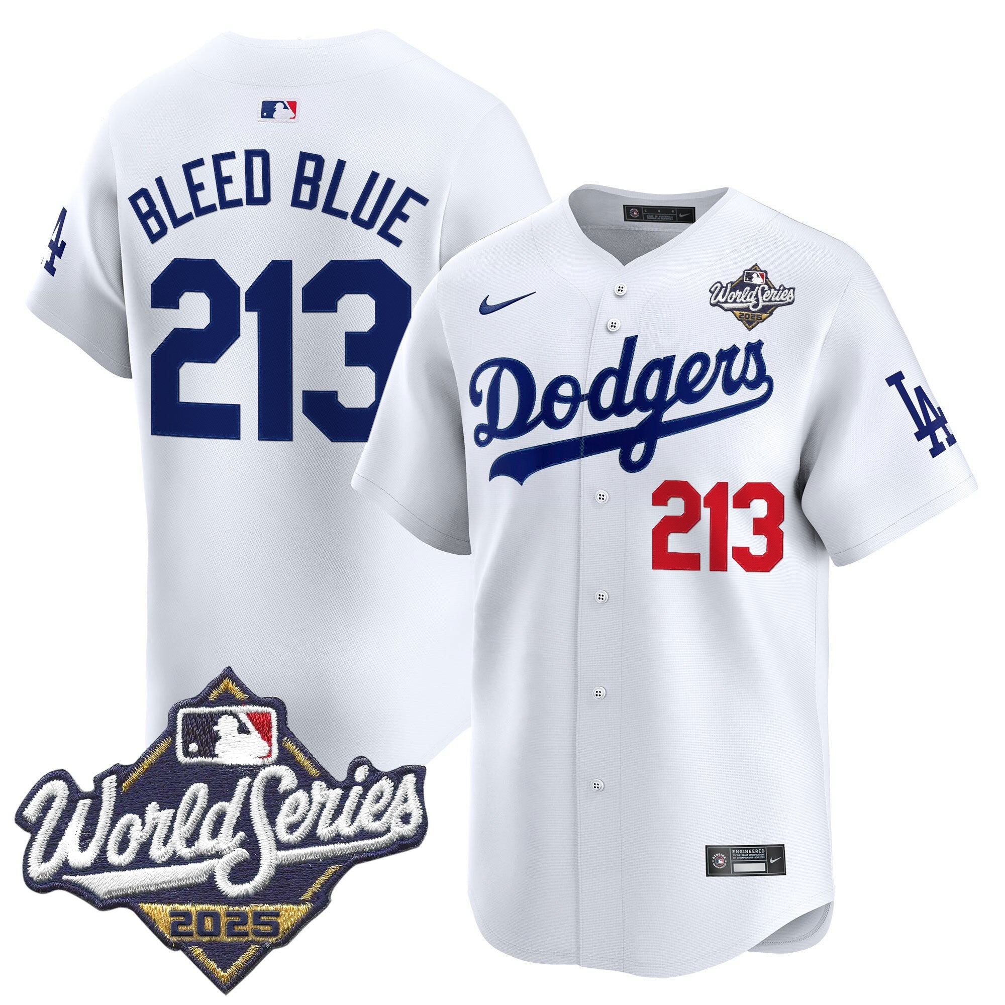 Men's Dodgers 2025 World Series Vapor Premier Limited Jersey V2 - All Stitched