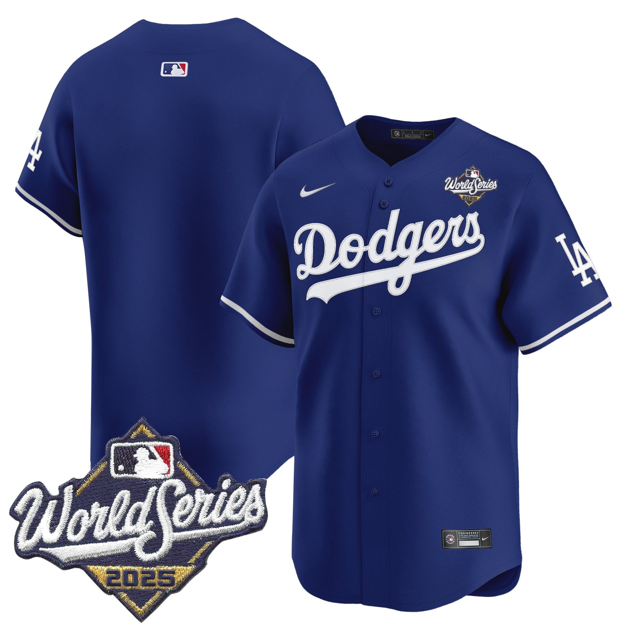 Men's Dodgers 2025 World Series Vapor Premier Limited Jersey V2 - All Stitched
