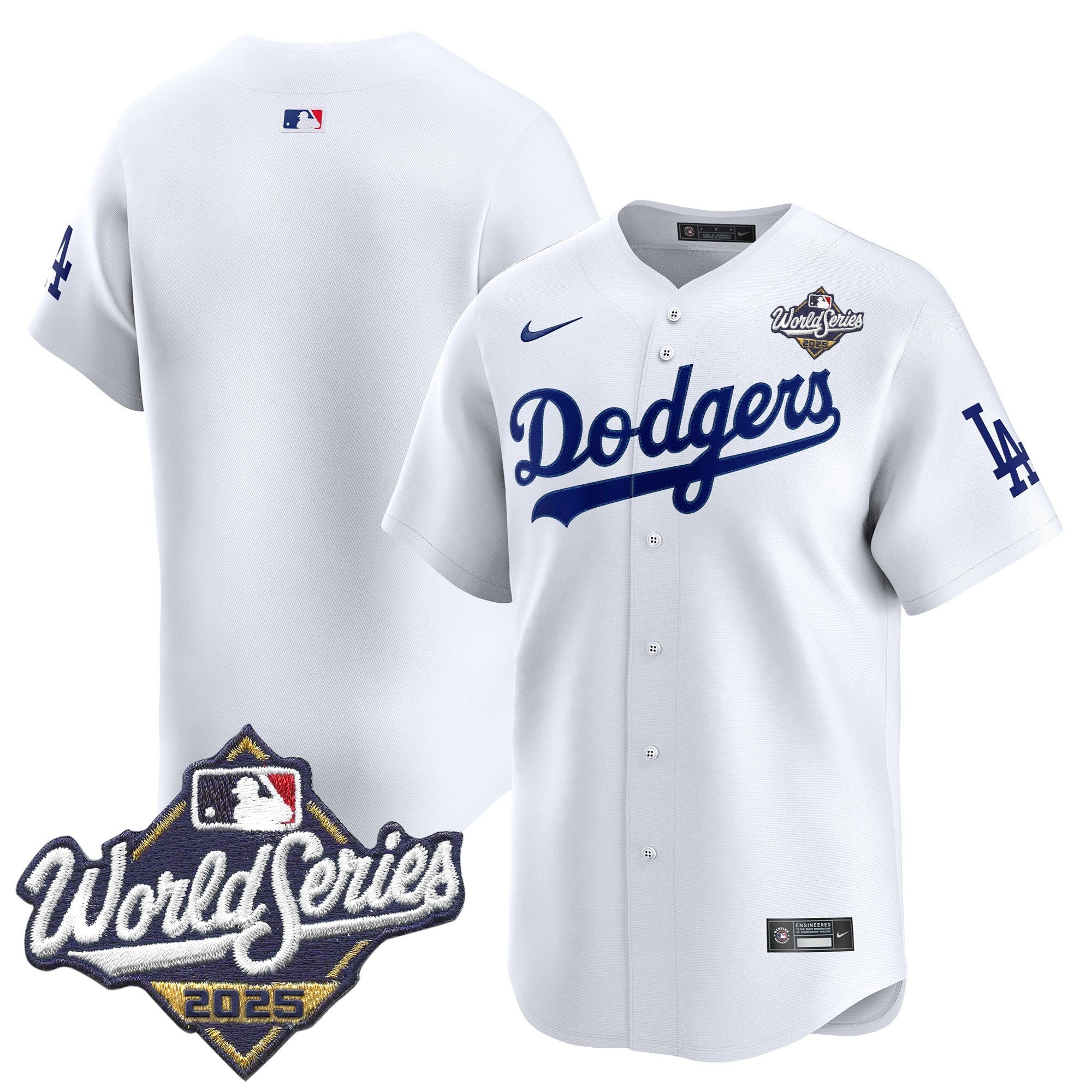 Men's Dodgers 2025 World Series Vapor Premier Limited Jersey V2 - All Stitched
