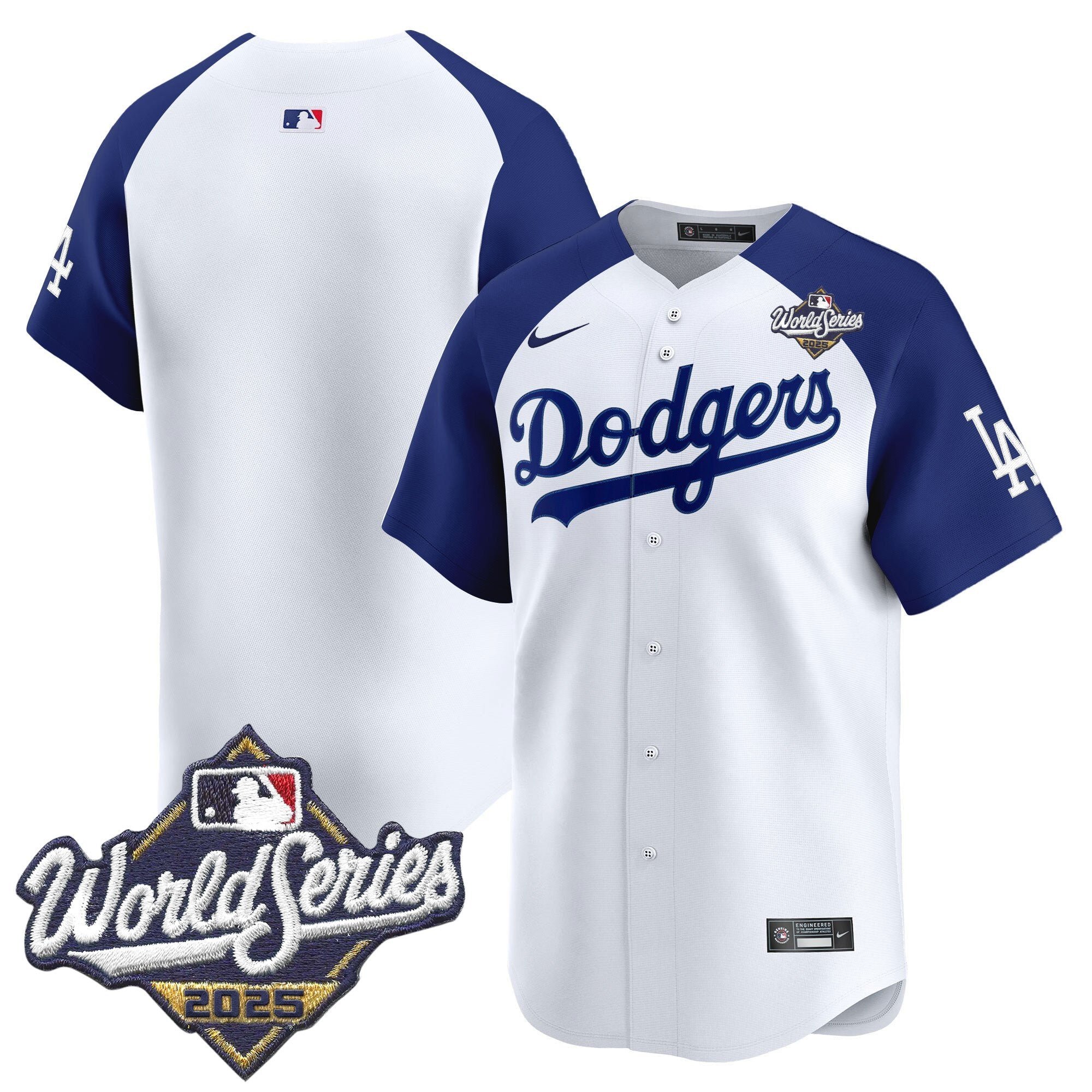 Men's Dodgers 2025 World Series Vapor Premier Limited Jersey V2 - All Stitched