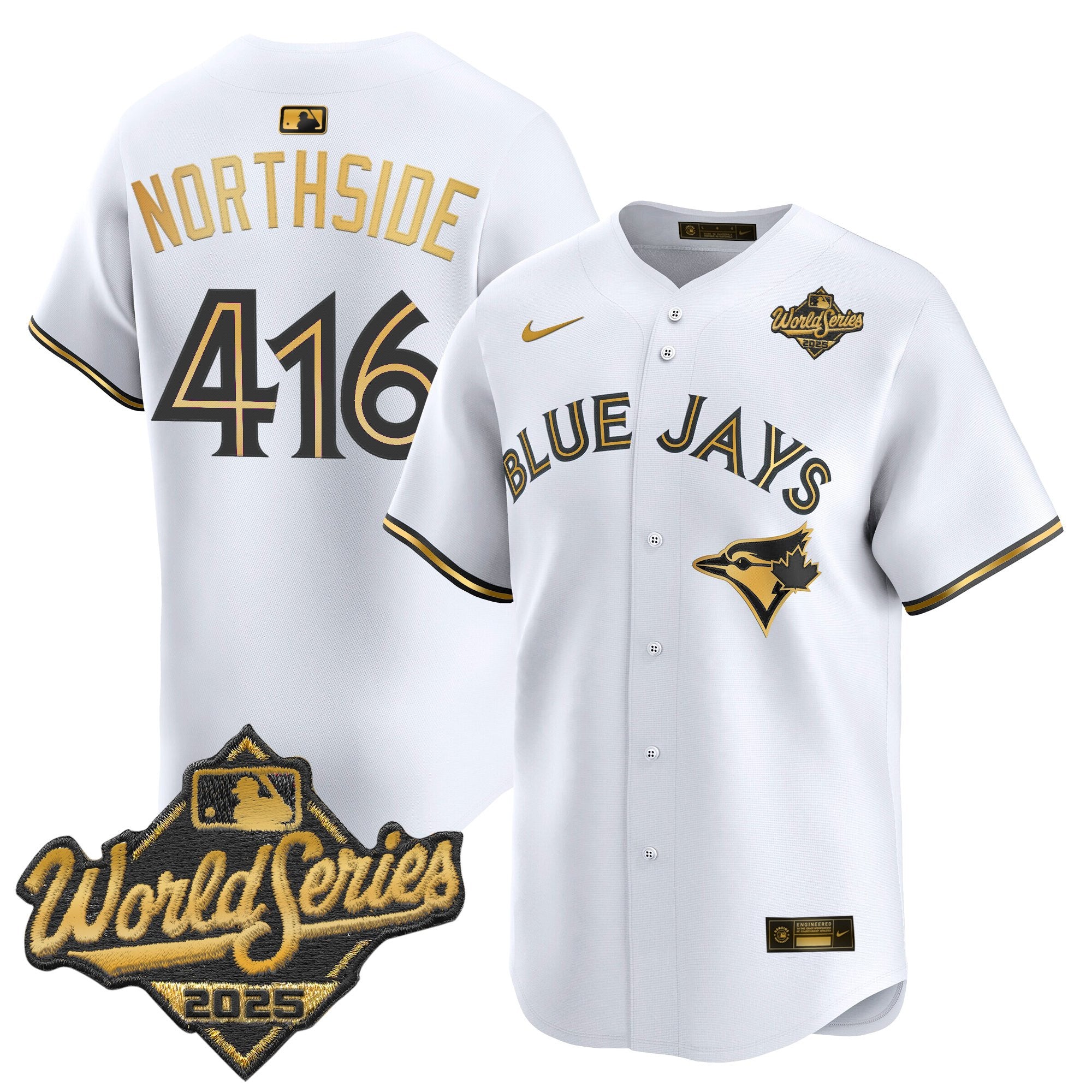 Men's Toronto Blue Jays 2025 World Series Vapor Premier Limited Jersey V2 - All Stitched