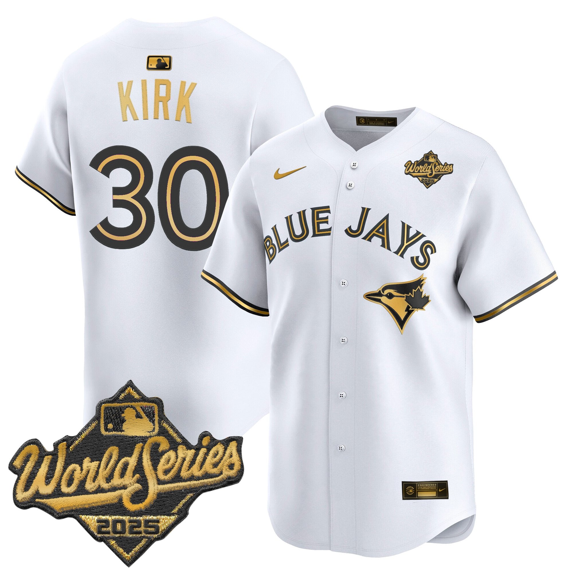 Men's Toronto Blue Jays 2025 World Series Vapor Premier Limited Jersey V2 - All Stitched