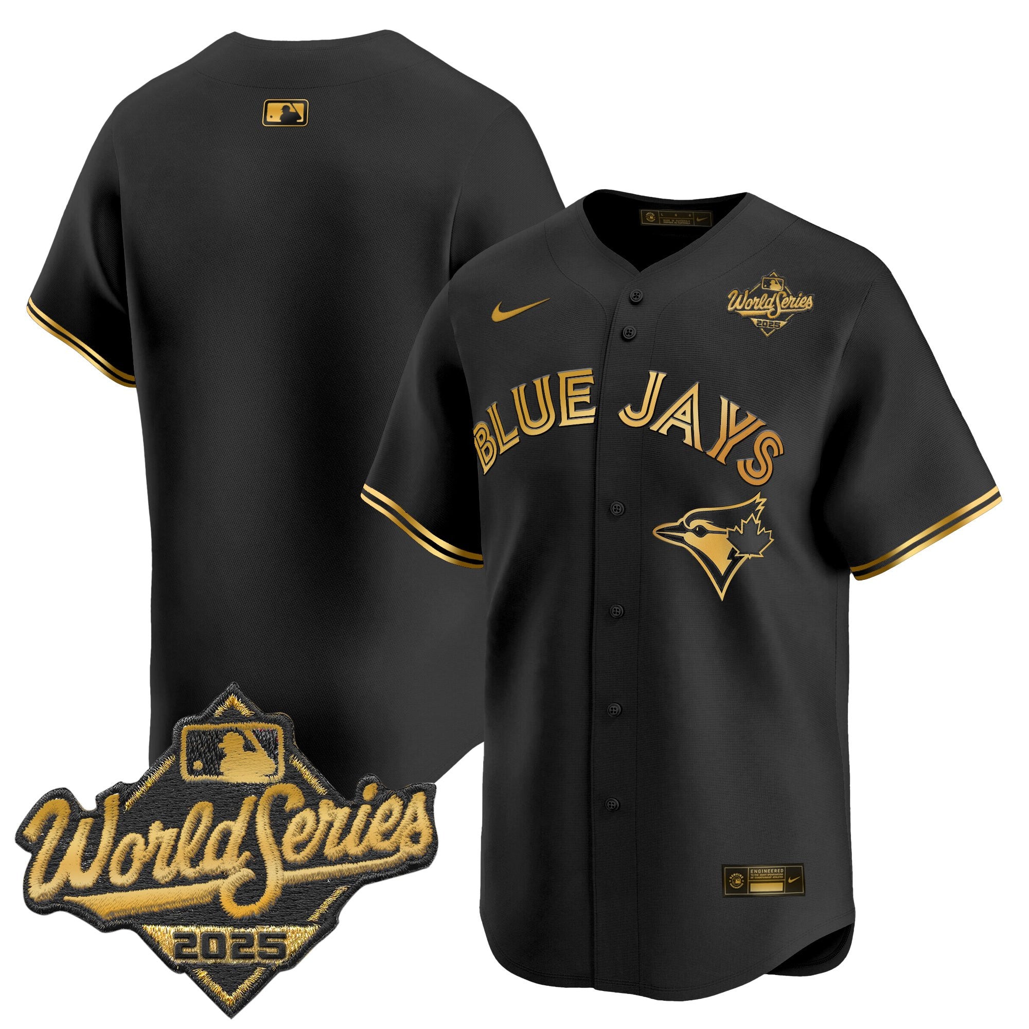 Men's Toronto Blue Jays 2025 World Series Vapor Premier Limited Jersey V2 - All Stitched