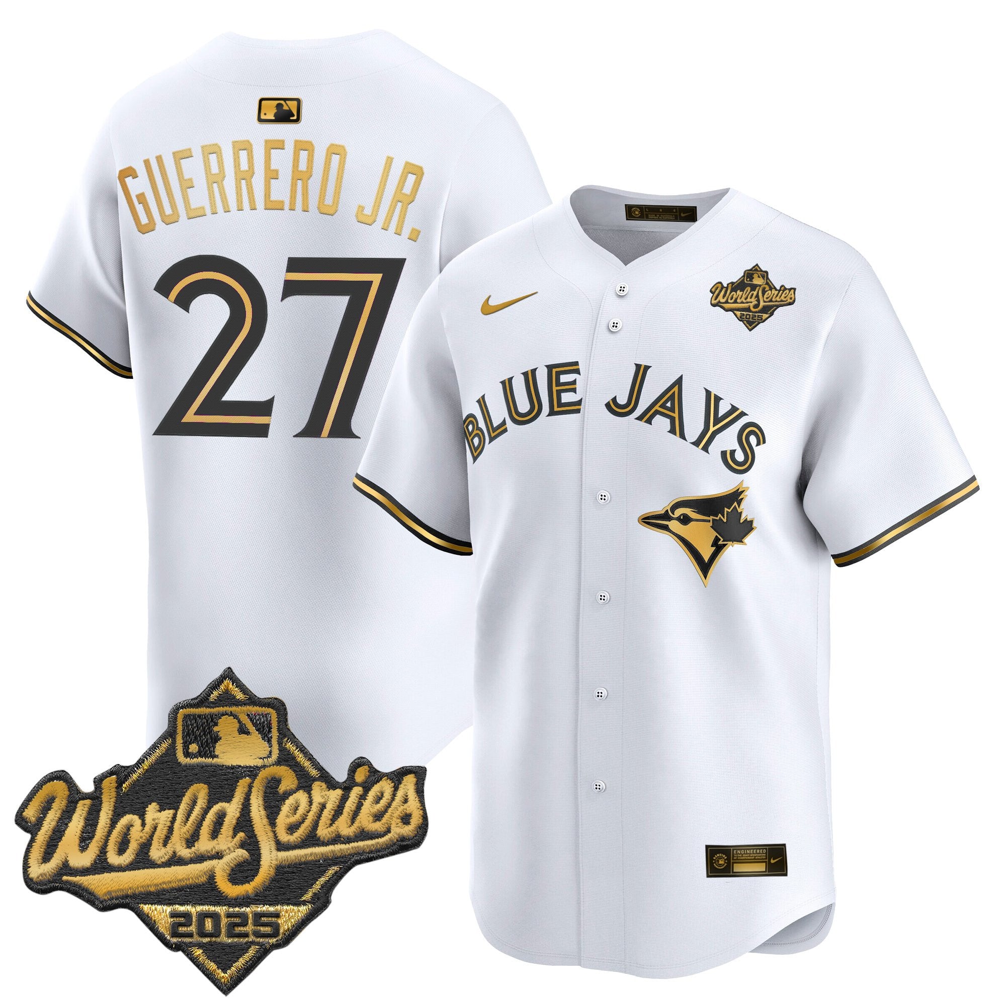 Men's Toronto Blue Jays 2025 World Series Vapor Premier Limited Jersey V2 - All Stitched