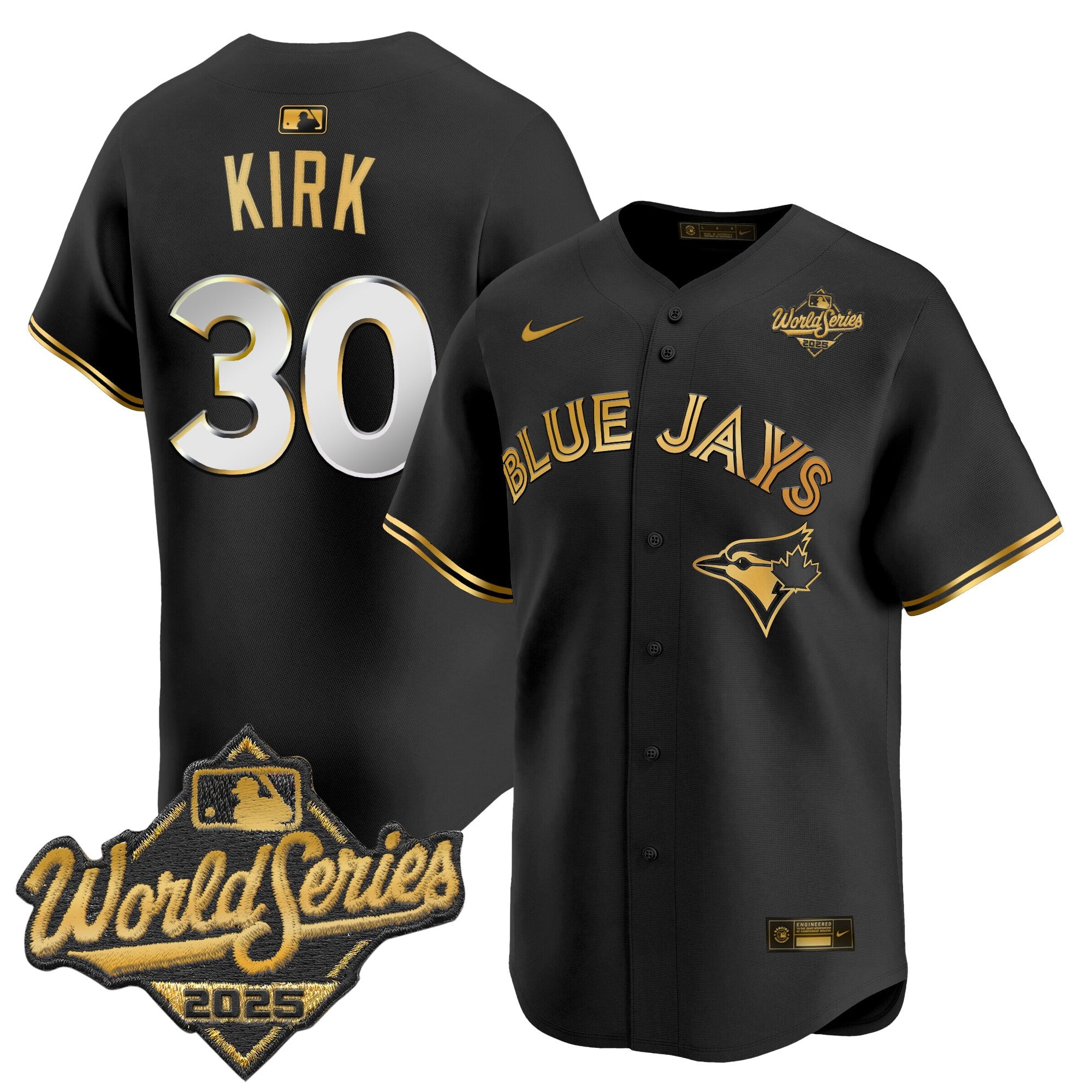 Men's Toronto Blue Jays 2025 World Series Vapor Premier Limited Jersey V2 - All Stitched