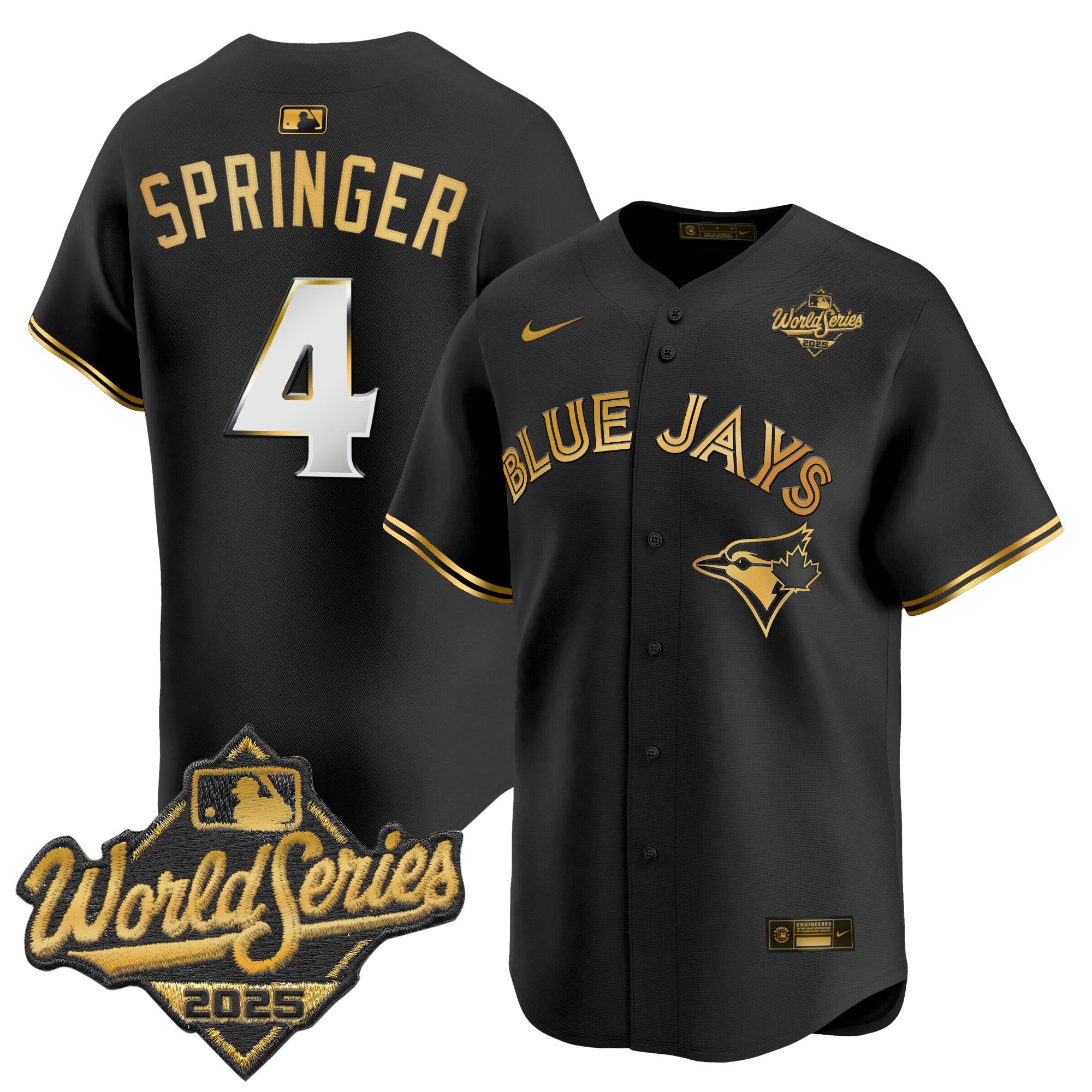 Men's Toronto Blue Jays 2025 World Series Vapor Premier Limited Jersey V2 - All Stitched